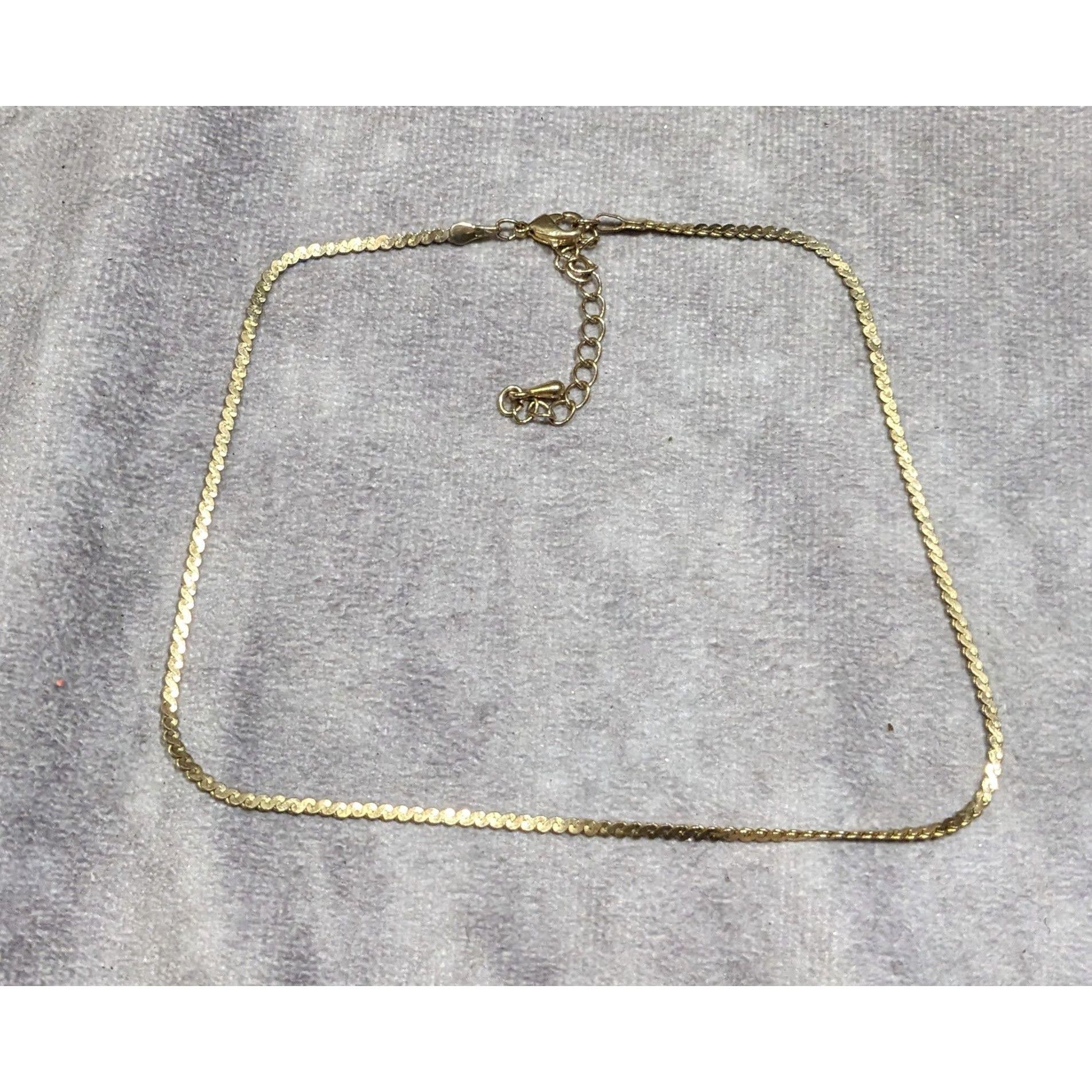 Other Elegant Classic Gold Tone Serpentine Chain Choker Necklace Size ONE SIZE - 6 Thumbnail