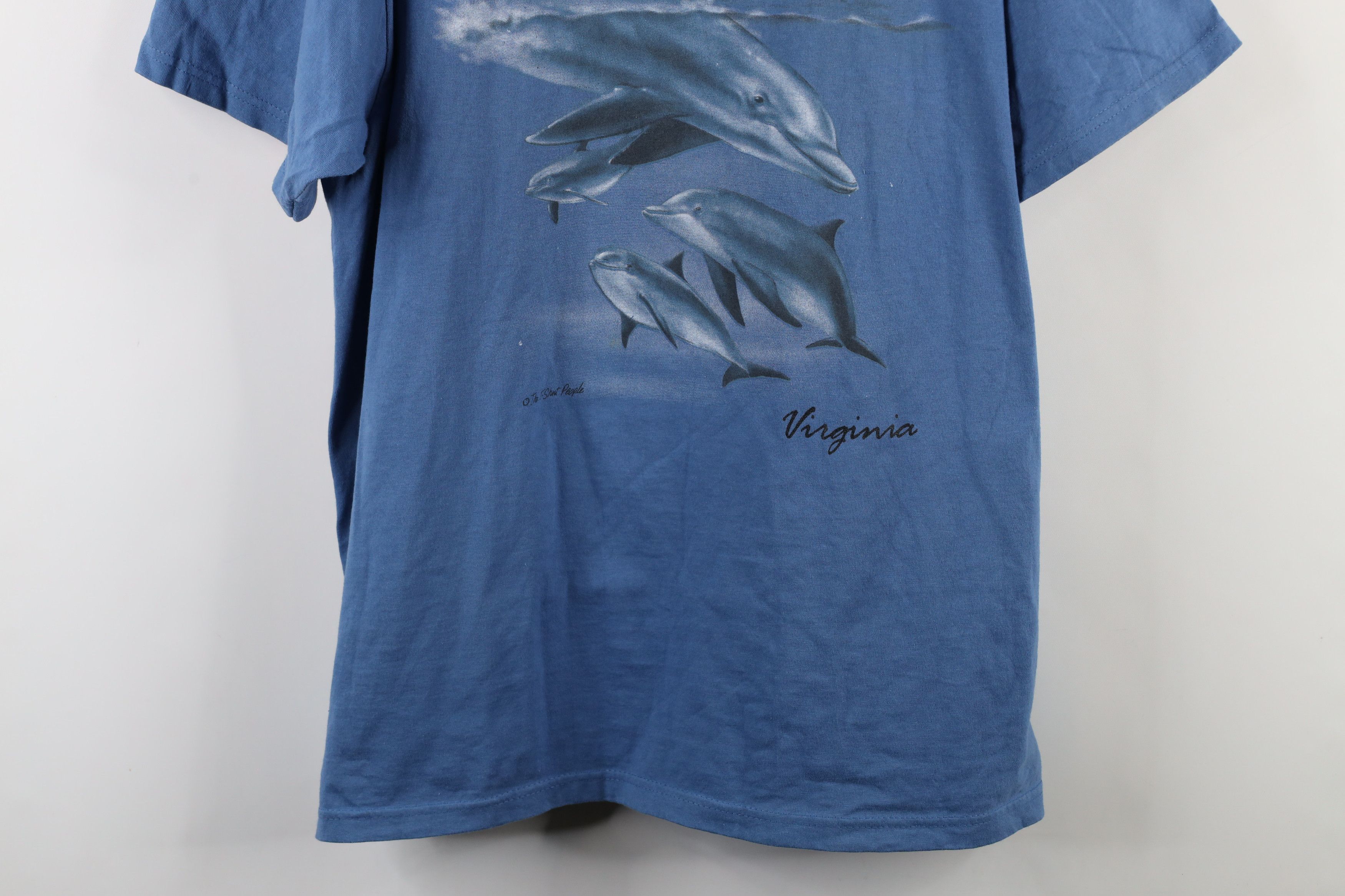 Vintage Vintage 90s Streetwear Out Virginia Dolphins Nature T-Shirt Size US XL / EU 56 / 4 - 3 Thumbnail