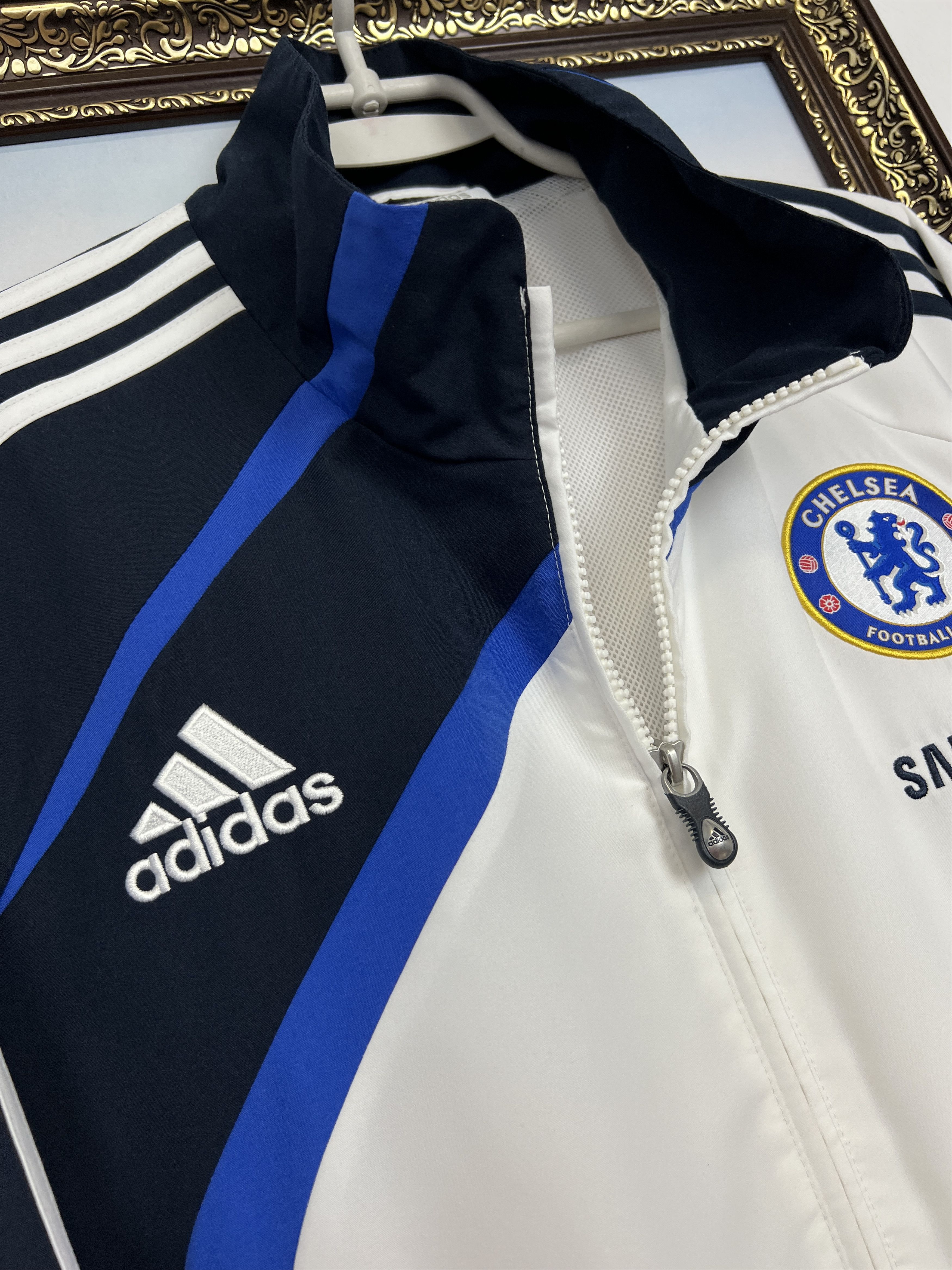Adidas Vintage Adidas Chelsea Football Jacket Soccer Track Top Mens Size US L / EU 52-54 / 3 - 4 Thumbnail