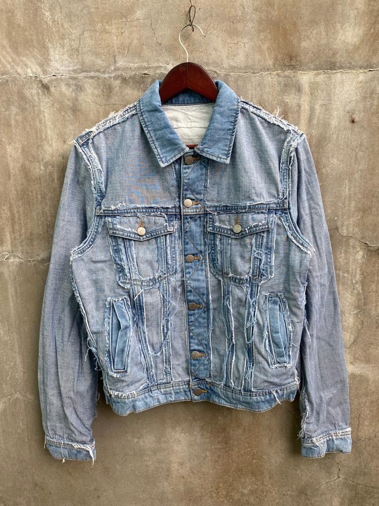 image of H&m x Maison Margiela Reconstructed Denim Jacket, Men's (Size Medium)