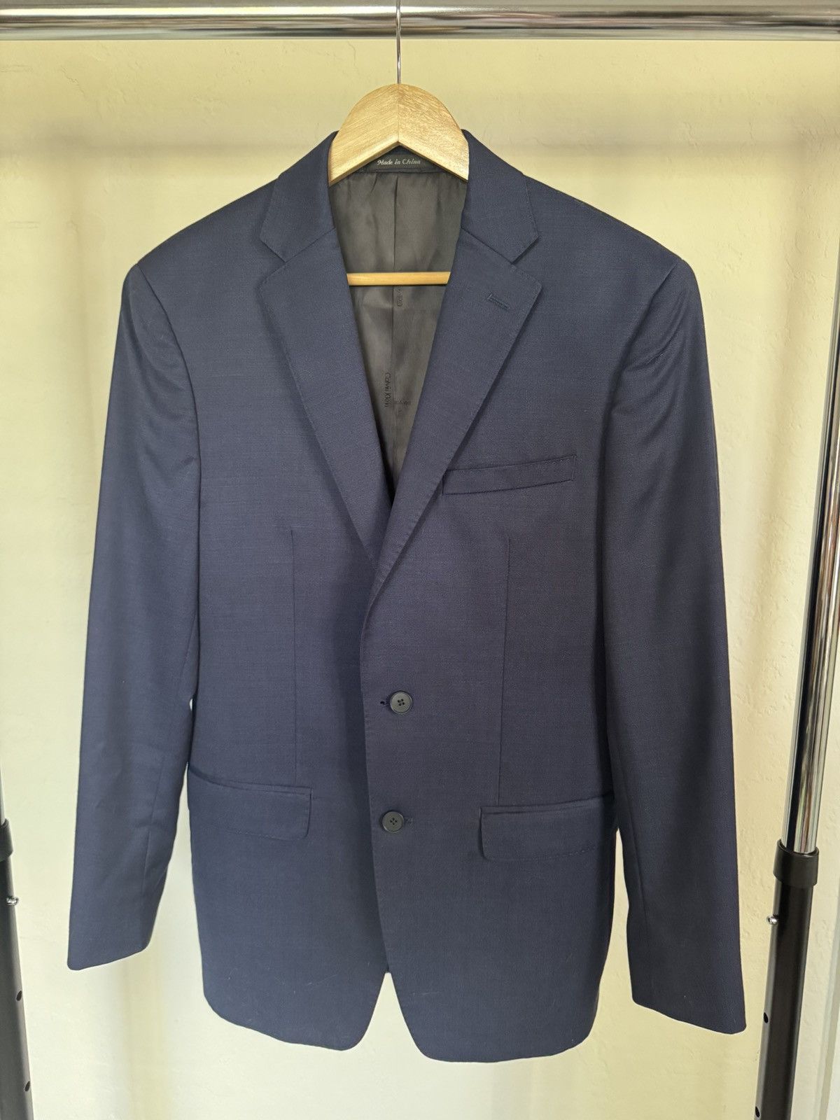 Calvin Klein Navy Calvin Klein Jacket Size 40R - 1 Thumbnail