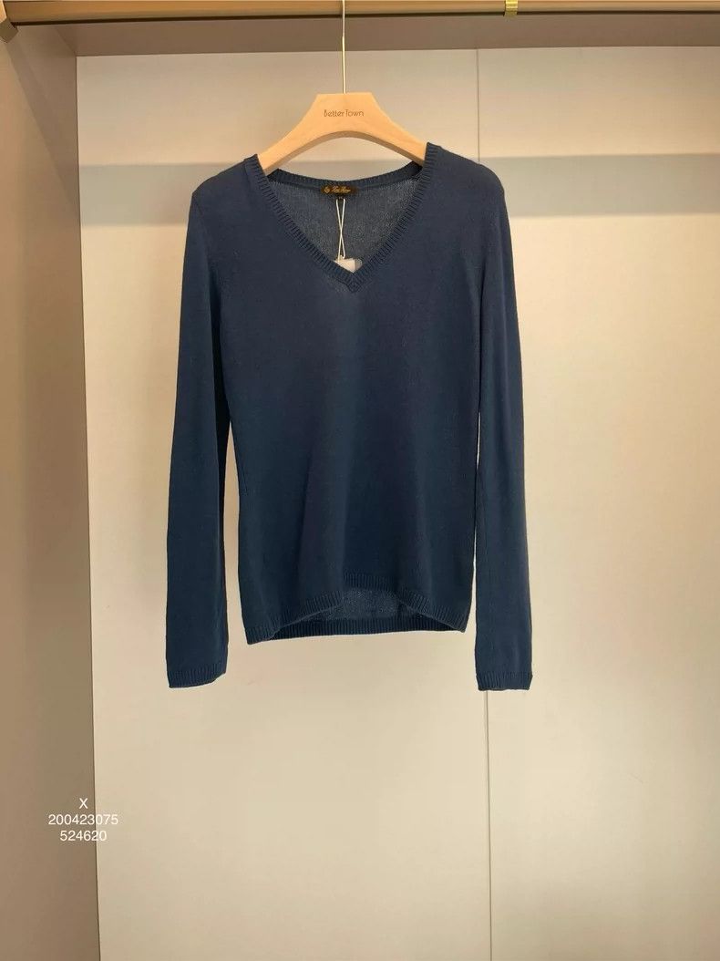 Loro Piana LORO PIANA Blue cashmere sweater Size XL / US 12-14 / IT 48-50 - 1 Thumbnail