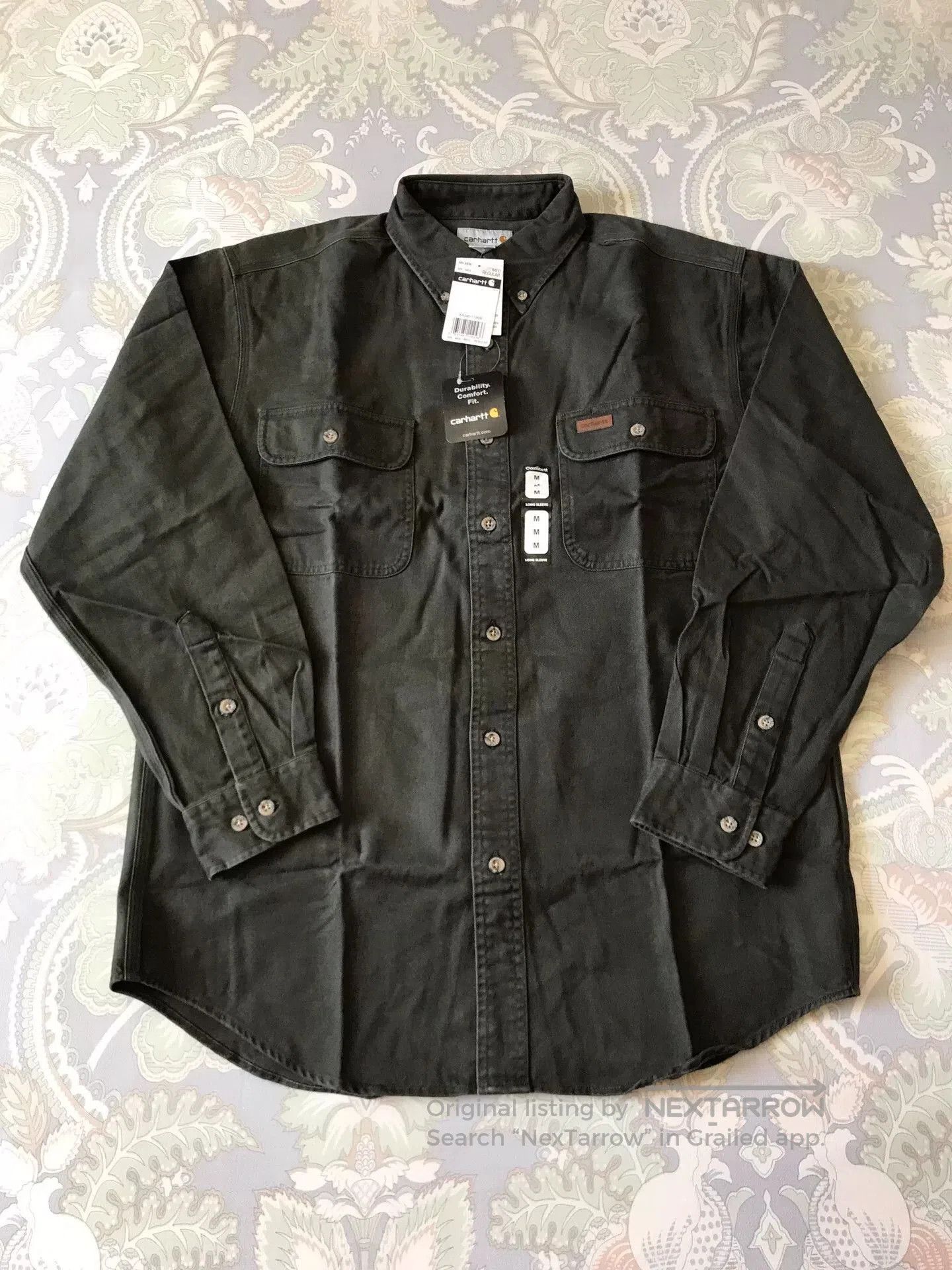 Carhartt Carhartt S09 MOS Moss Green Work Shirt. Size US M / EU 48-50 / 2 - 1 Thumbnail