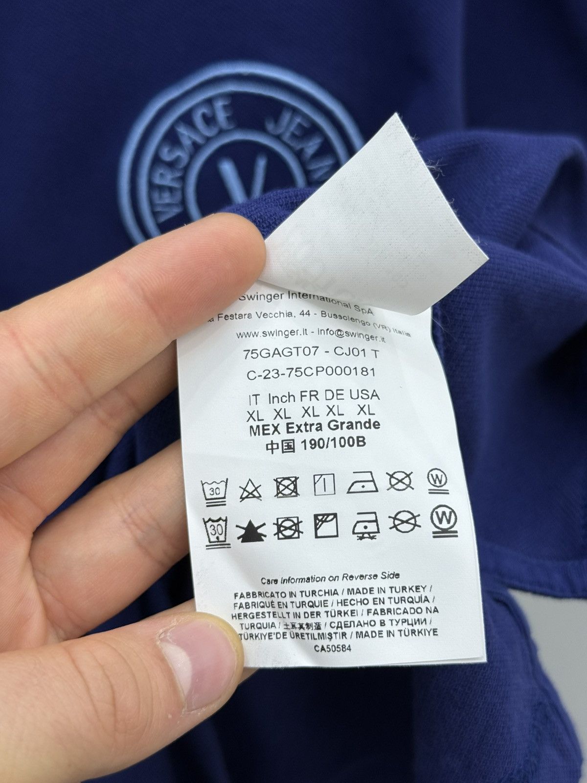 Versace Jeans Couture Versace Jeans Couture Cotton Polo Shirt Size US XL / EU 56 / 4 - 6 Thumbnail