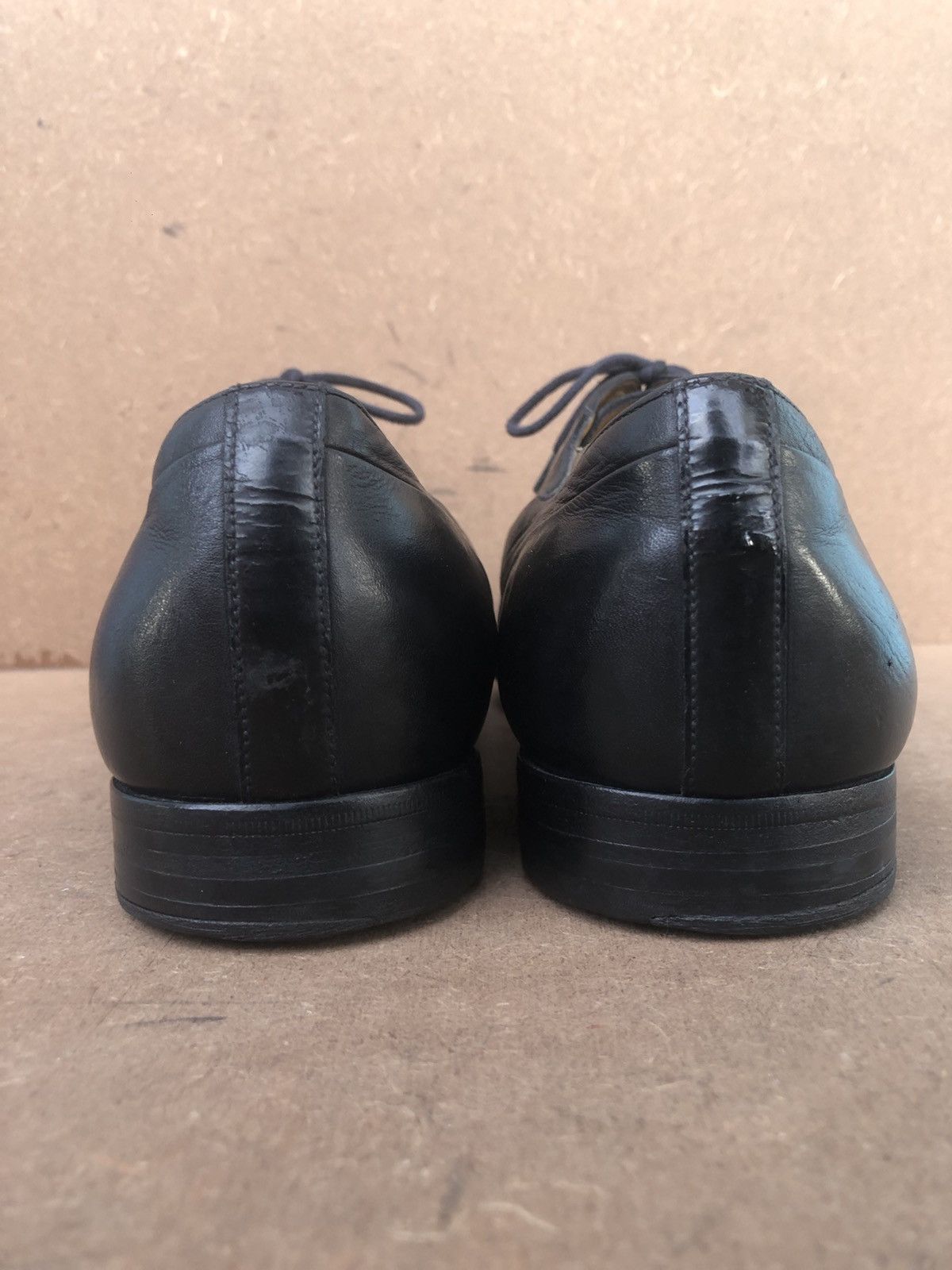 Gucci Gucci Black Calfskin Leather Men’s Dress shoes Size 42EJ Size US 8 / EU 41 - 15 Thumbnail