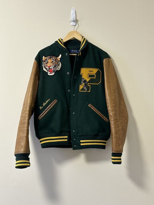 Wool-Blend Letterman Jacket