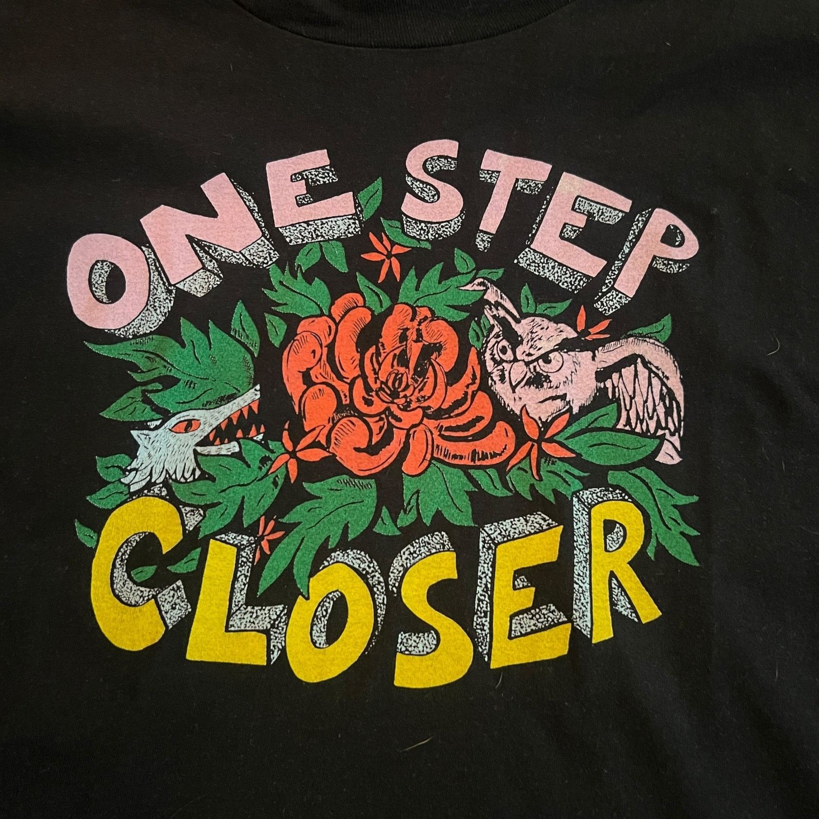 Band Tees One Step Closer Hardcore Band Wolf / Owl T-Shirt Size XL Size US XL / EU 56 / 4 - 2 Thumbnail