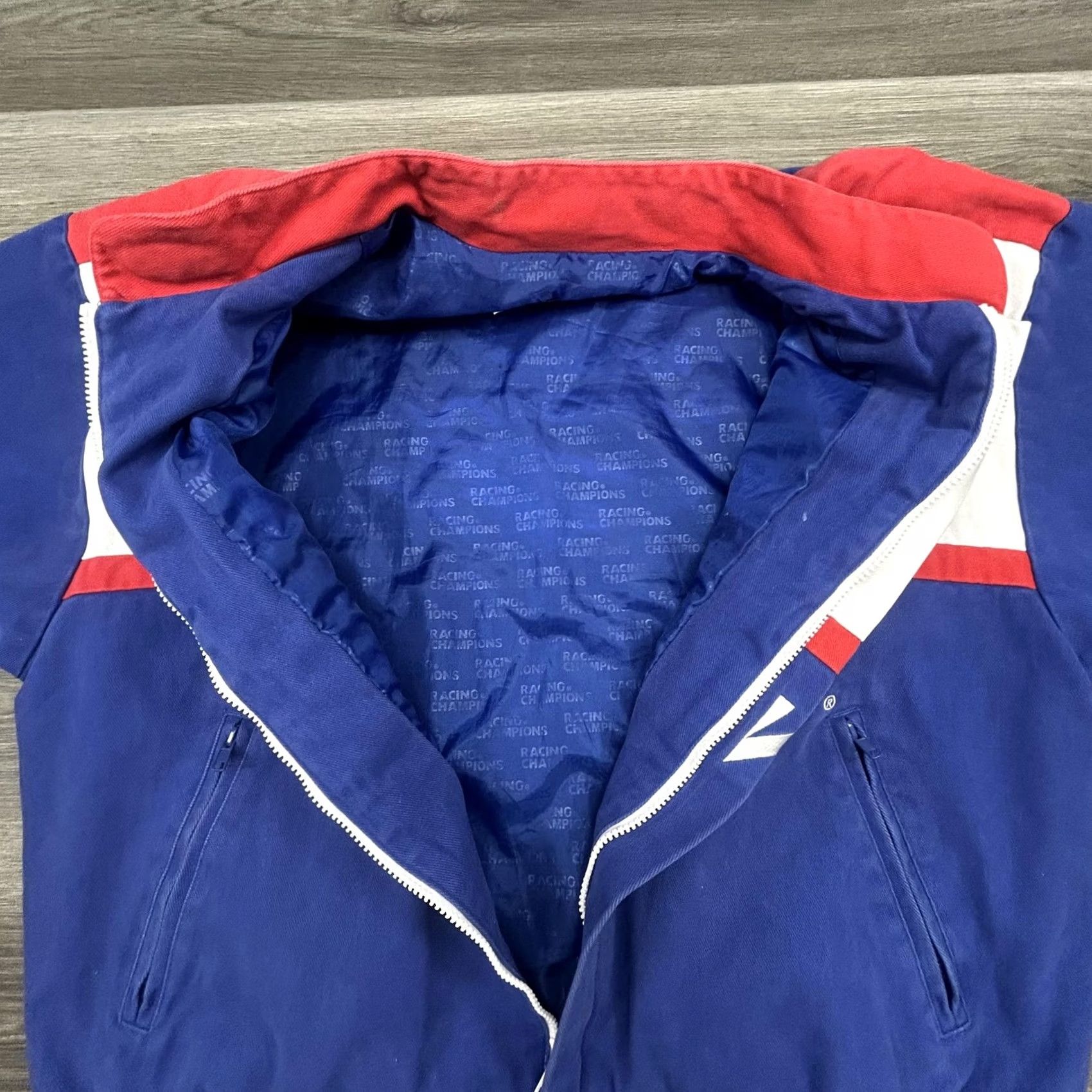 NASCAR VINTAGE Nascar Jacket Mens XL Blue Racing Valvoline Winston Goodyear 10 NASCAR 90s Vintage Mens Blue Jacket Size US XL / EU 56 / 4 - 7 Thumbnail