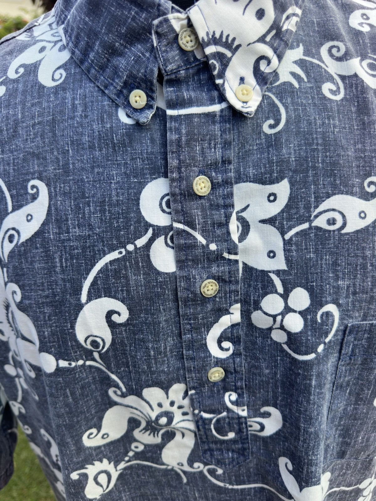 Reyn Spooner PreOwned Reyn Spooner Hawaiian Print Blue/White Men's XXL Size US XXL / EU 58 / 5 - 3 Thumbnail