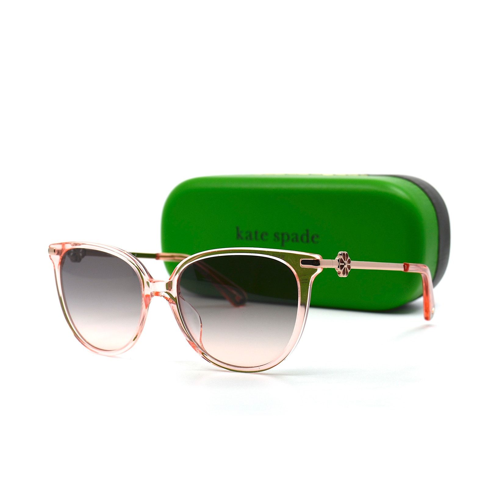 Kate Spade KATE SPADE KRISTINA/S 35J PINK TRANSPARENT GREY SUNGLASSES Size ONE SIZE - 11 Thumbnail