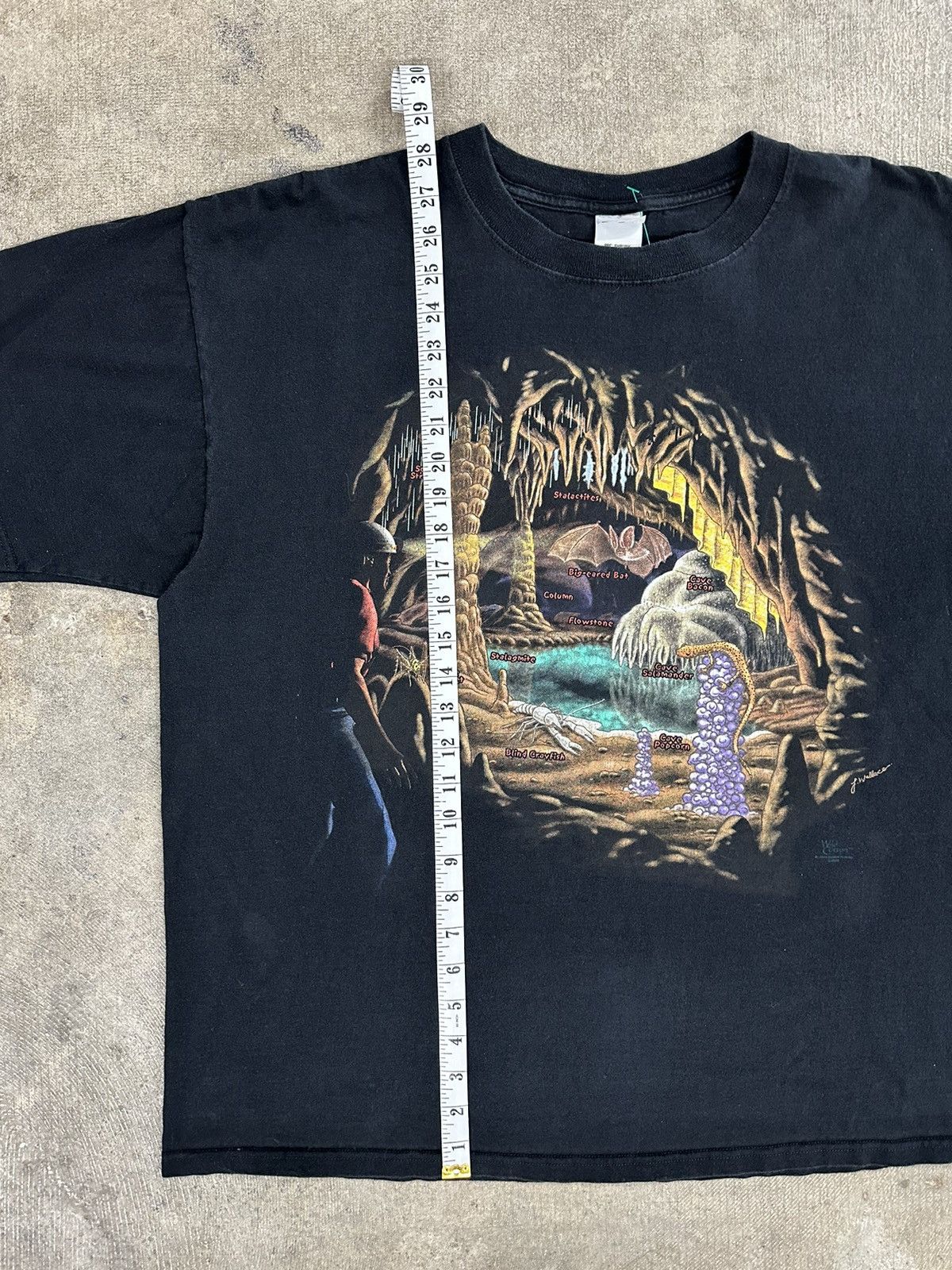 Anvil × Vintage Vintage 90s Wild Cotton Bat Animal Cave T-Shirt Size US XL / EU 56 / 4 - 8 Thumbnail