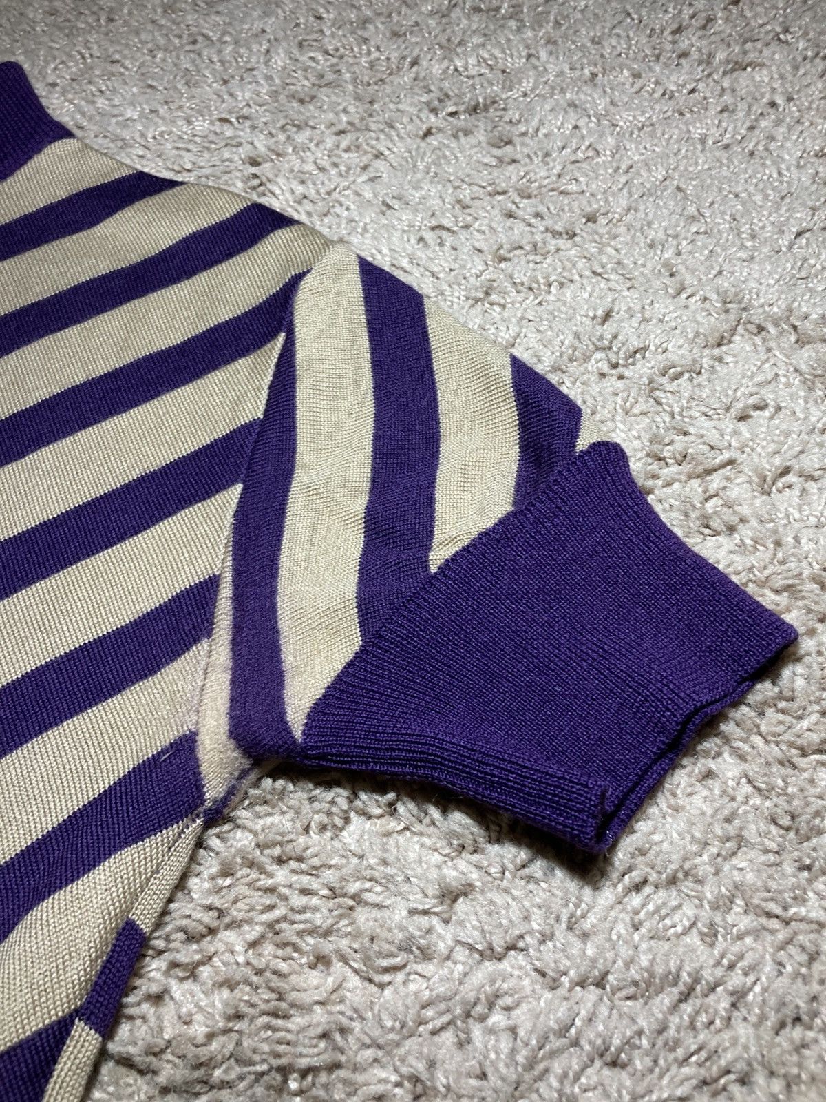 Other 90s Martin Van Massenhove Belgian Designer Striped Knit 1999 Size US XL / EU 56 / 4 - 3 Thumbnail