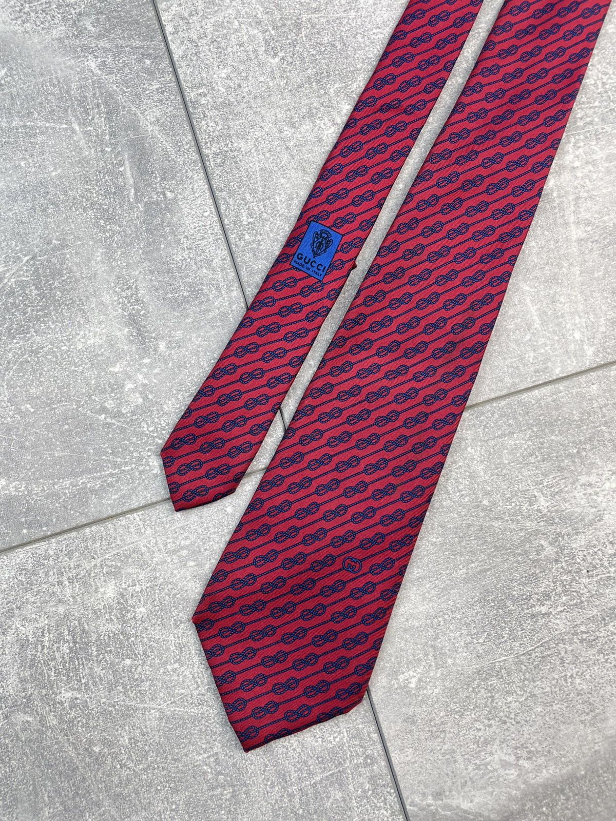 Gucci Gucci Silk Tie Mens Made in Italy Size ONE SIZE - 2 Thumbnail