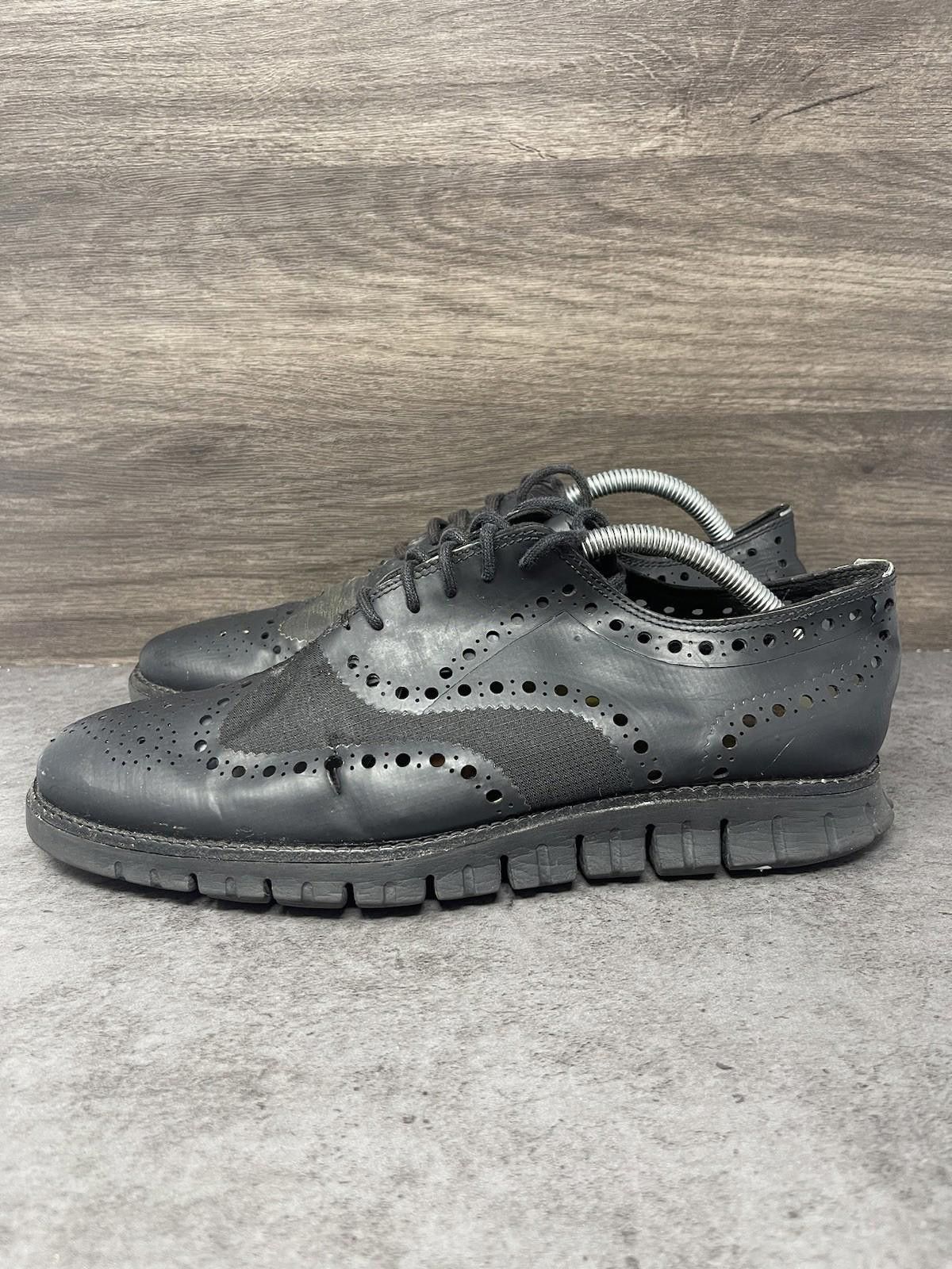 Cole Haan Cole Haan Zerogrand Wingtip Oxford Shoes Mens Size 9 Black Size US 9 / EU 42 - 1 Thumbnail