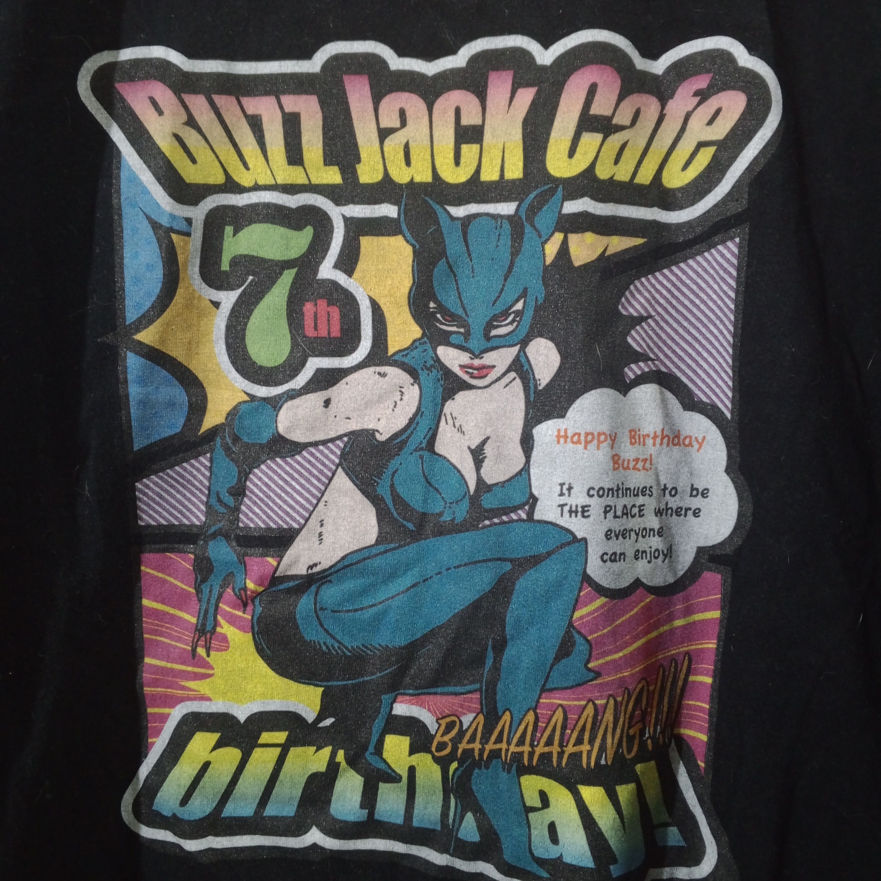 Japanese Brand Buzz Jack Cafe Cat Women Art T-Shirt Size US L / EU 52-54 / 3 - 2 Thumbnail