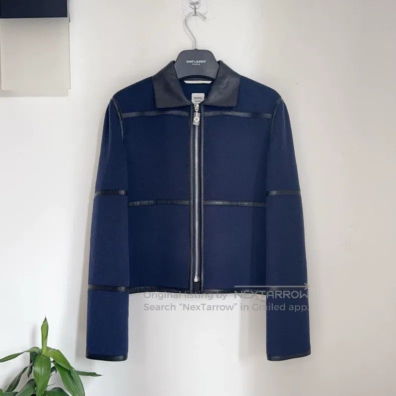 Hermes Hermes Cashmere and Leather Mix Short Coat Size XS / US 0-2 / IT 36-38 - 3 Thumbnail