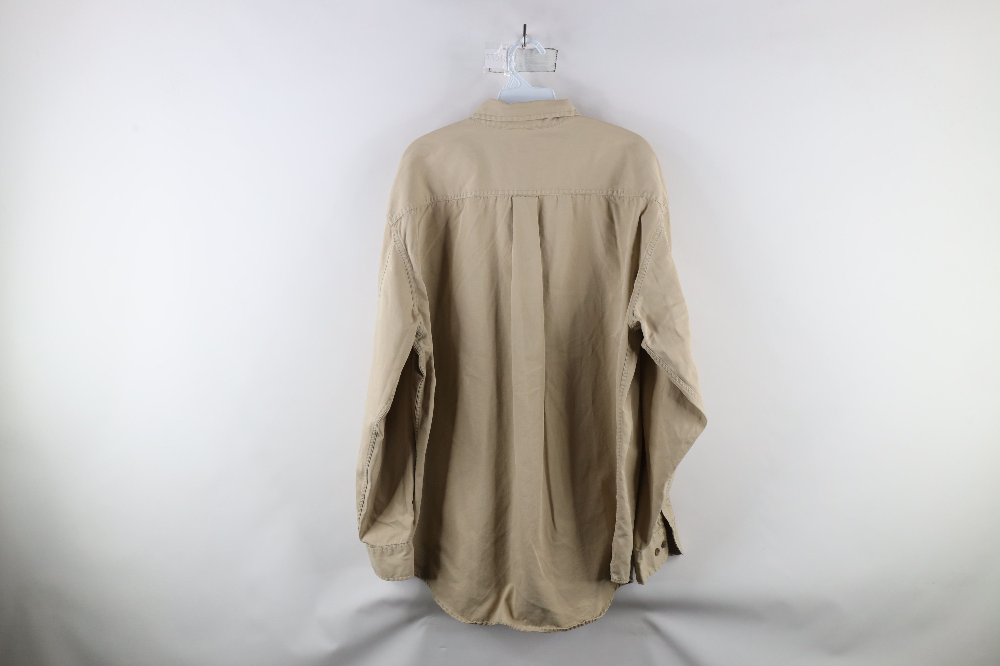 Banana Republic × Vintage Vintage 90s Banana Republic Twill Collared Button Down Shirt Size US L / EU 52-54 / 3 - 6 Thumbnail