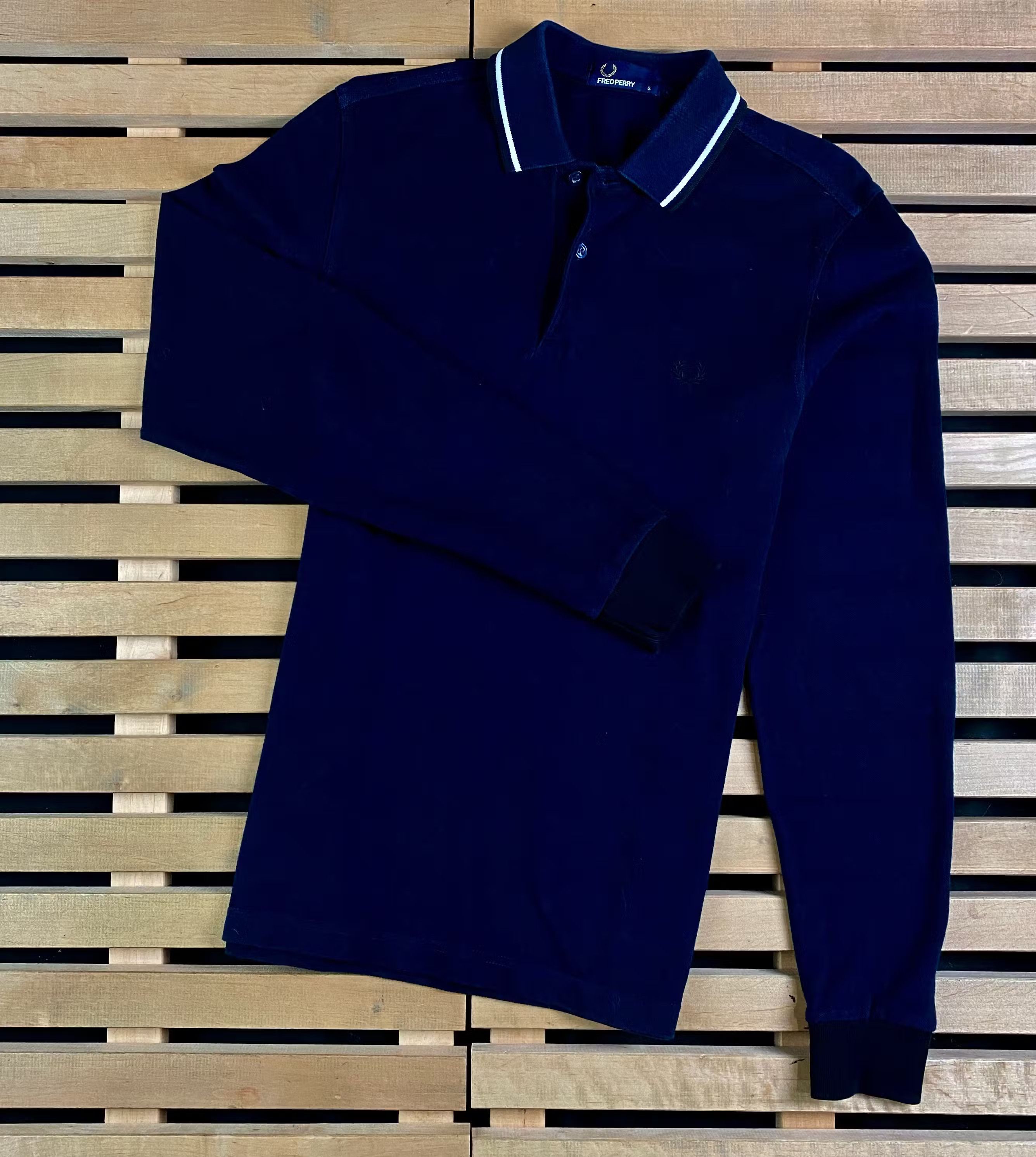Fred Perry × Vintage Mens Polo Long Sleeve Sweatshirt Fred Perry Size S Size US S / EU 44-46 / 1 - 1 Thumbnail