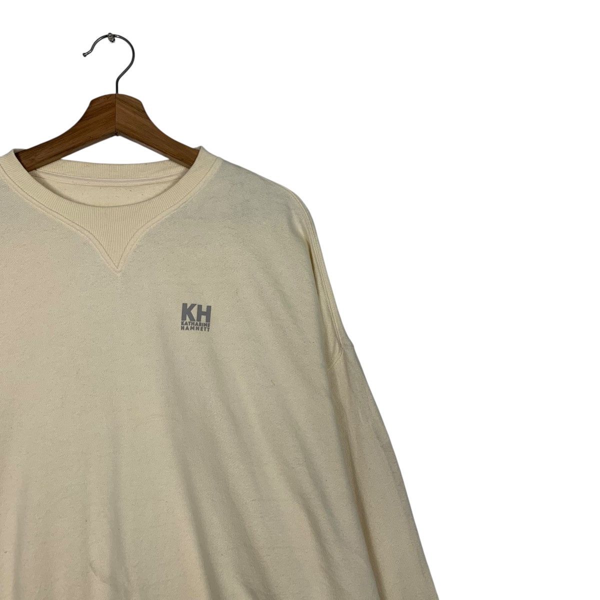Katharine Hamnett London KATHARINE HAMNETT Small Logo Crewneck Sweatshirt #3625-C166 Size US M / EU 48-50 / 2 - 4 Thumbnail