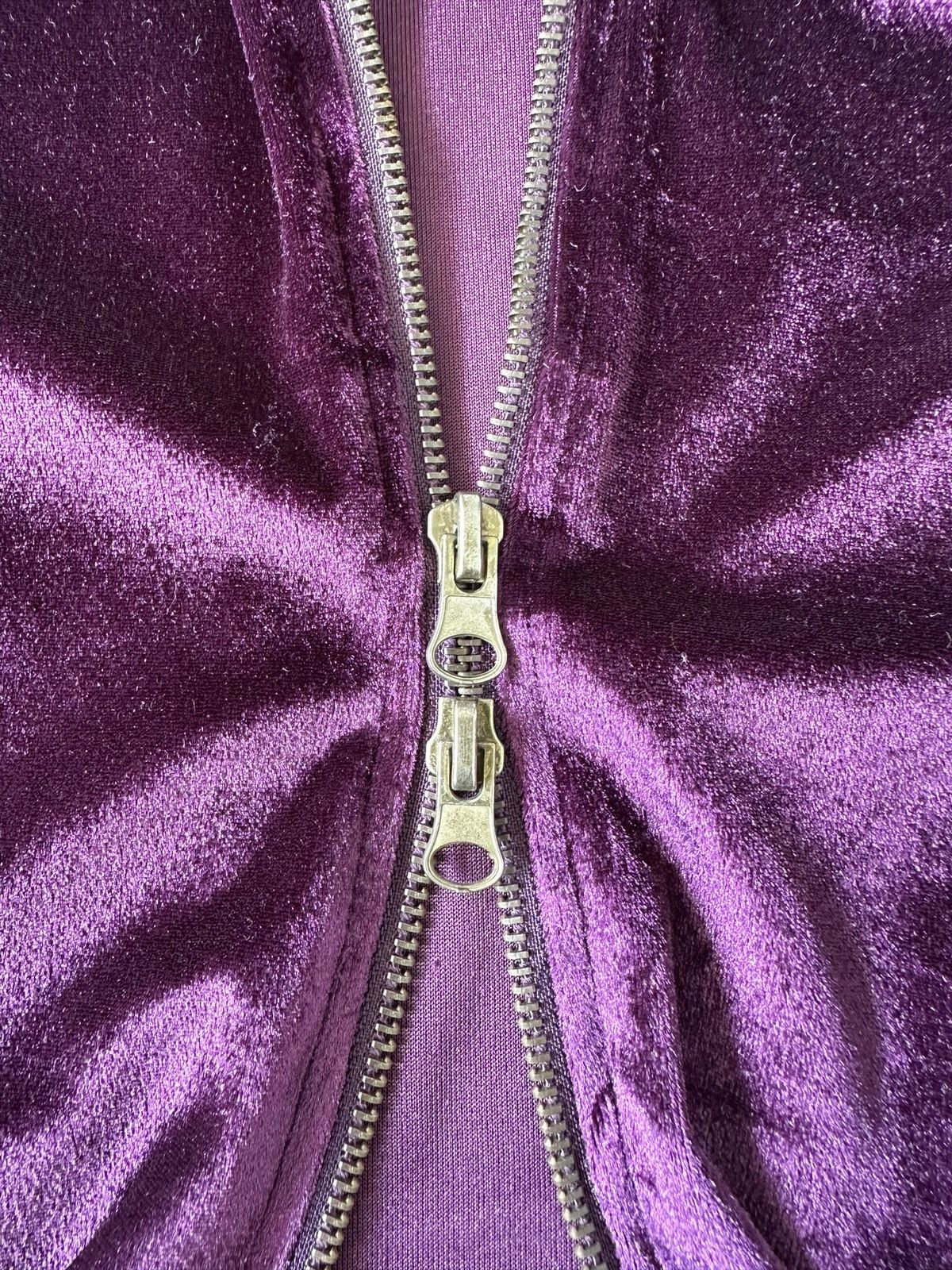 Other 2000s SCENE Velour velvet zipper sweater Size US S / EU 44-46 / 1 - 13 Thumbnail