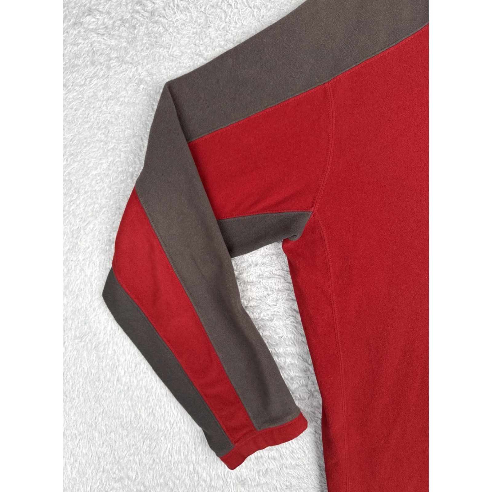 The North Face VINTAGE? No — The North Face Pullover Mens XL Red Gray TKA 100 Fleece 1/4 Zip Outdoor Hiking Size US XL / EU 56 / 4 - 3 Thumbnail