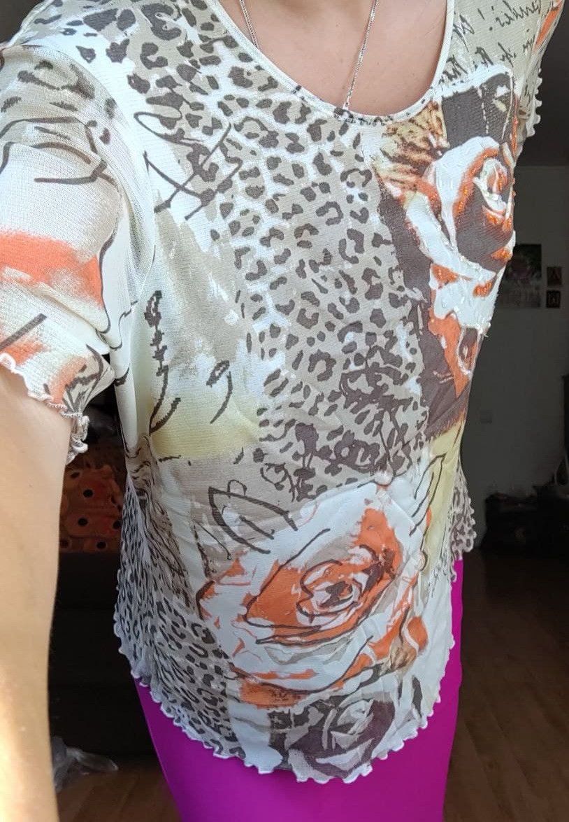 Vintage Vintage Mesh Tshirt sz L Size L / US 10 / IT 46 - 2 Thumbnail