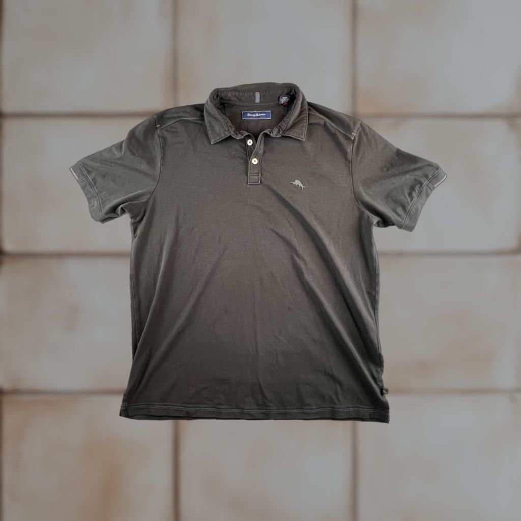 Tommy Bahama VINTAGE Tommy Bahama Polo Shirt Mens L Black Golf Beach 90s Mens Size US L / EU 52-54 / 3 - 1 Thumbnail