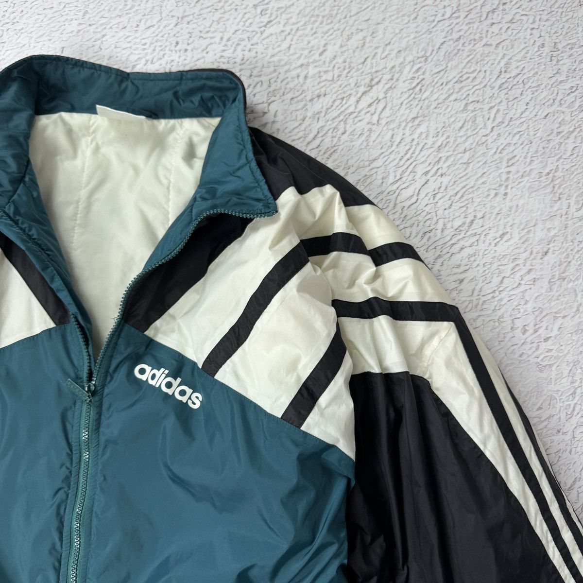 Adidas Adidas vintage 90s rare green puffer jacket Size US L / EU 52-54 / 3 - 6 Thumbnail