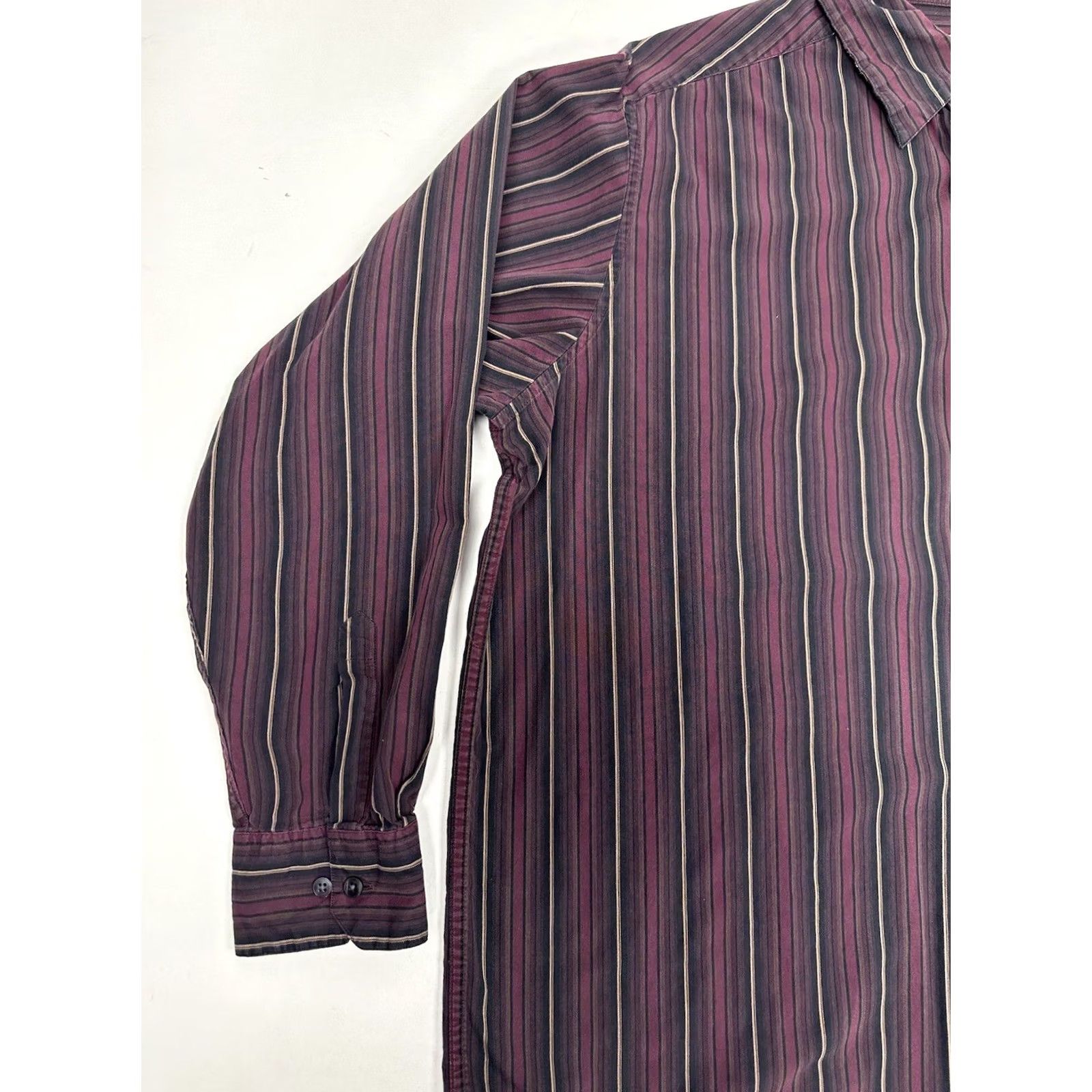 Vintage Concepts by Claiborne Shirt Men's 2XL Long Sleeve Striped Button Up Size US XXL / EU 58 / 5 - 3 Thumbnail