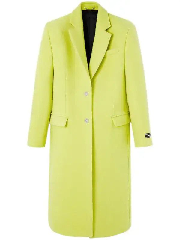o1y0226 Overcoat in Lime Green