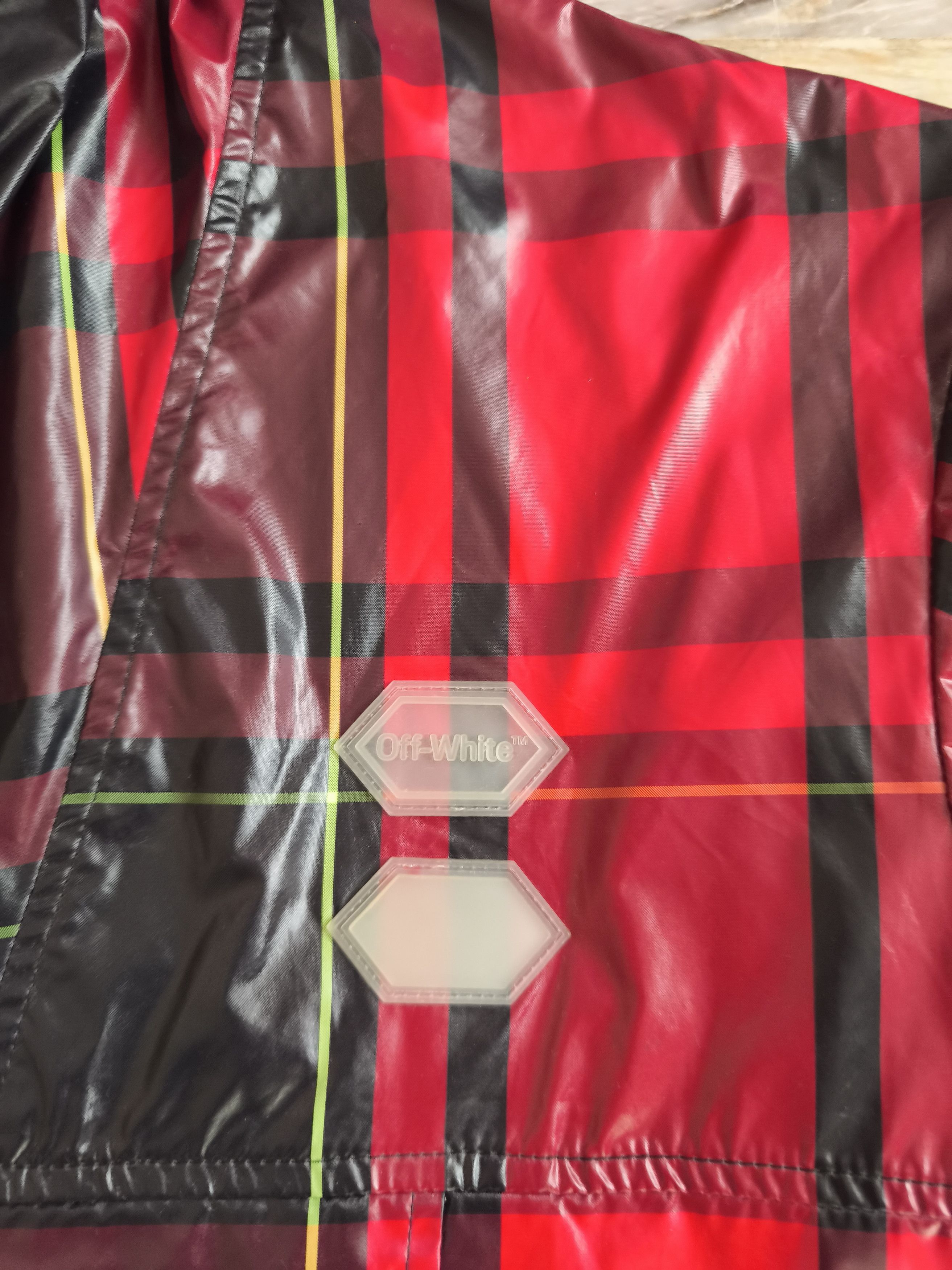 Off-White Off-White Red Checked Anorak Jacket - 19ss Size US M / EU 48-50 / 2 - 6 Thumbnail