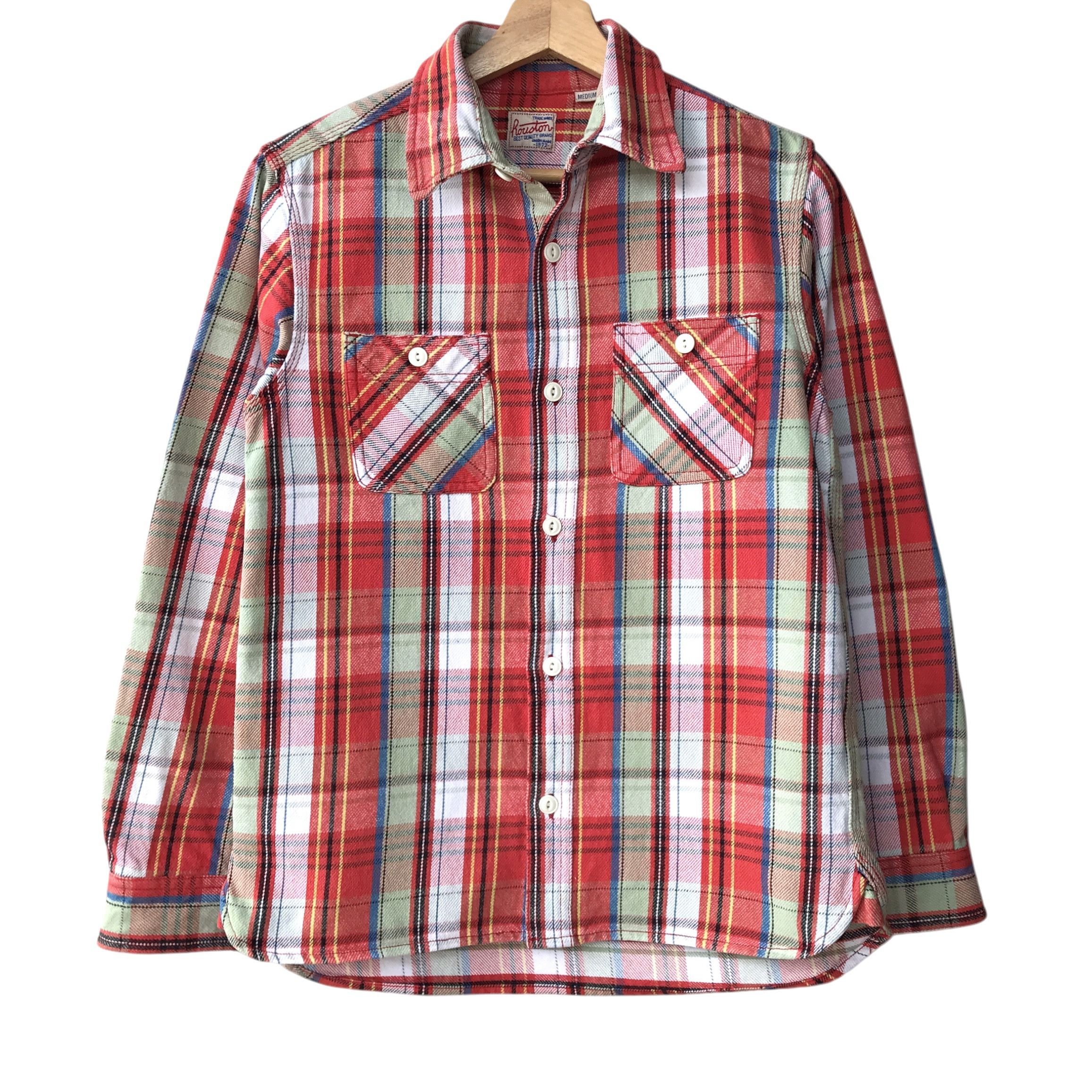 Vintage Houston USA Heavy Cotton Lumberjack Flannel Shirt Size US M / EU 48-50 / 2 - 1 Thumbnail