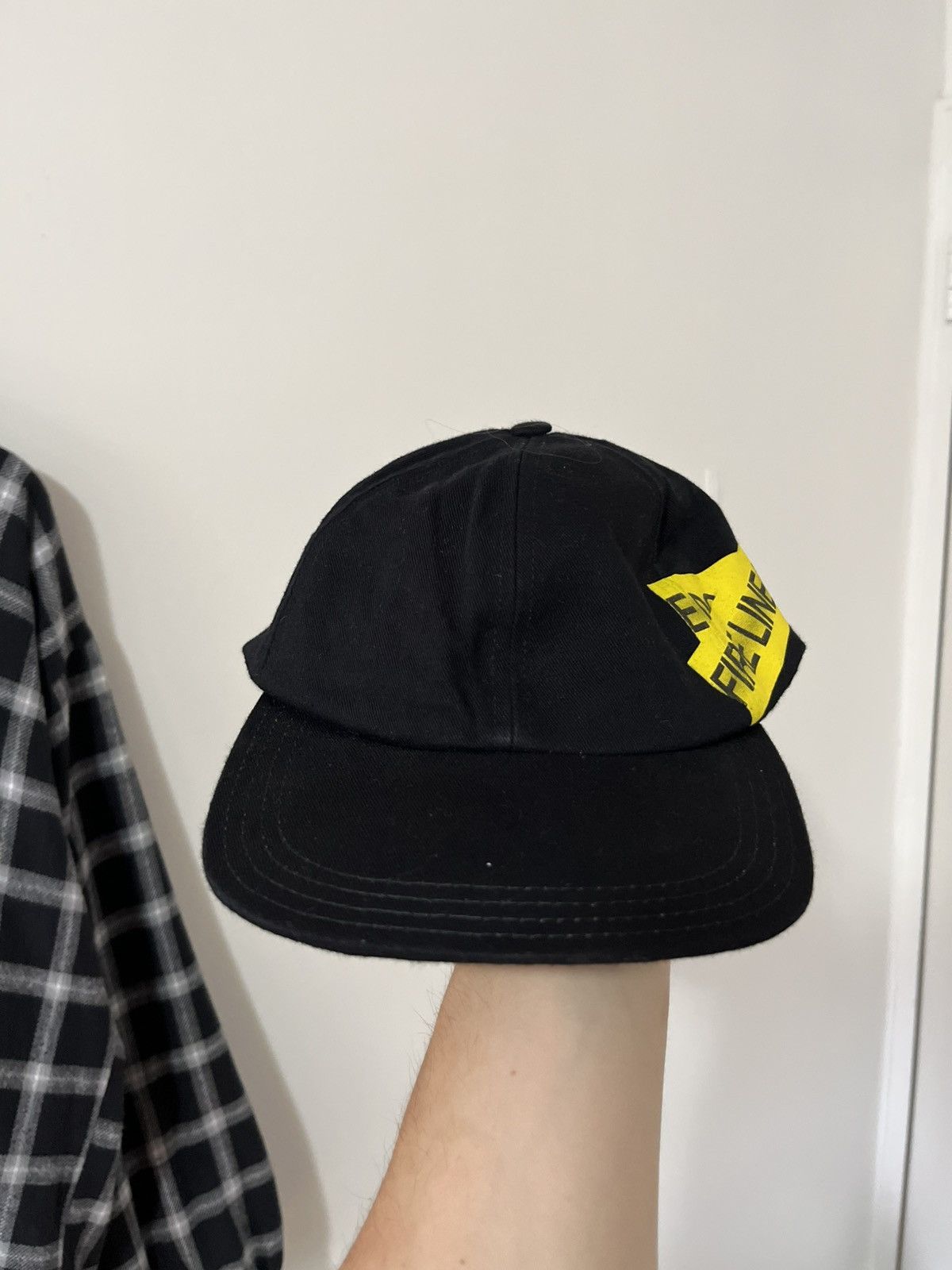 Off-White Off-White Firetape cap black rare Virgil Abloh fire line Size ONE SIZE - 2 Thumbnail
