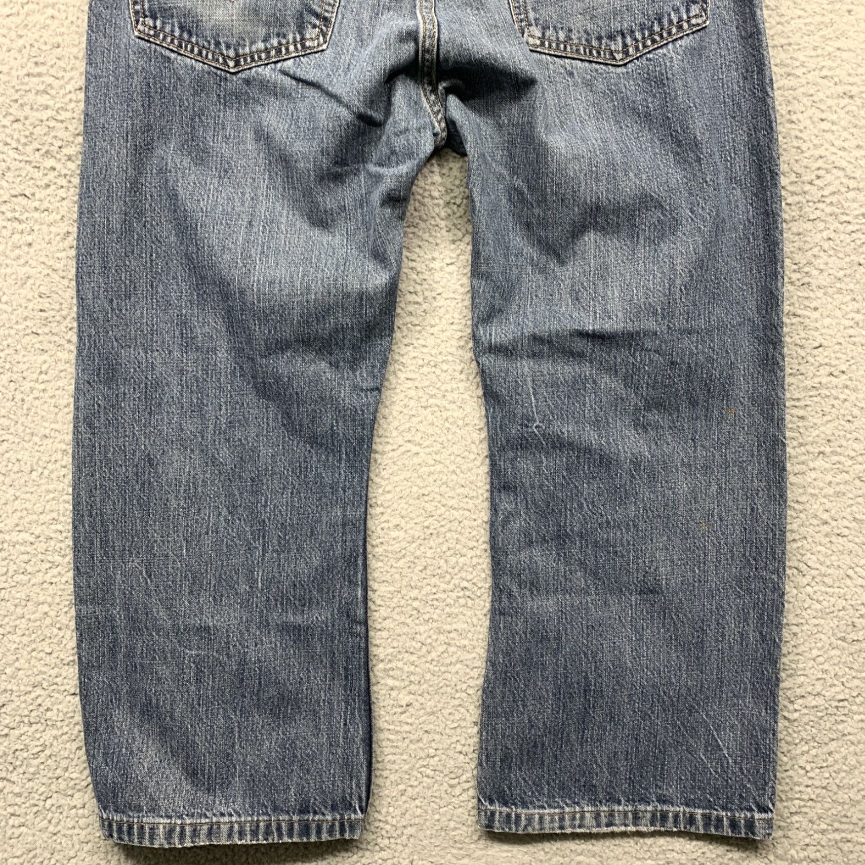 Levi's Levi's Jeans 557 Bootcut Relaxed 38W x 25.5L Regular Men Blue Medium Wash Size US 38 / EU 54 - 6 Thumbnail