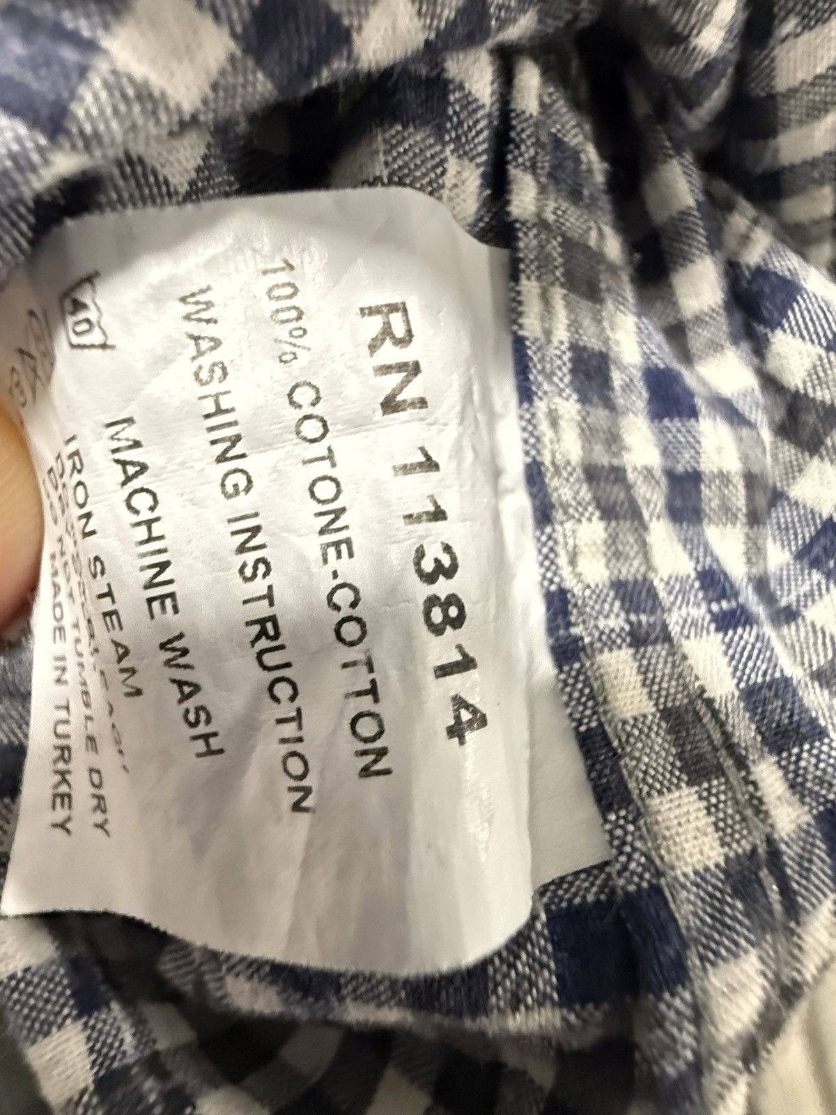 Billy Reid Billy Reid Standard Cut gingham button-up shirt Size US L / EU 52-54 / 3 - 5 Thumbnail