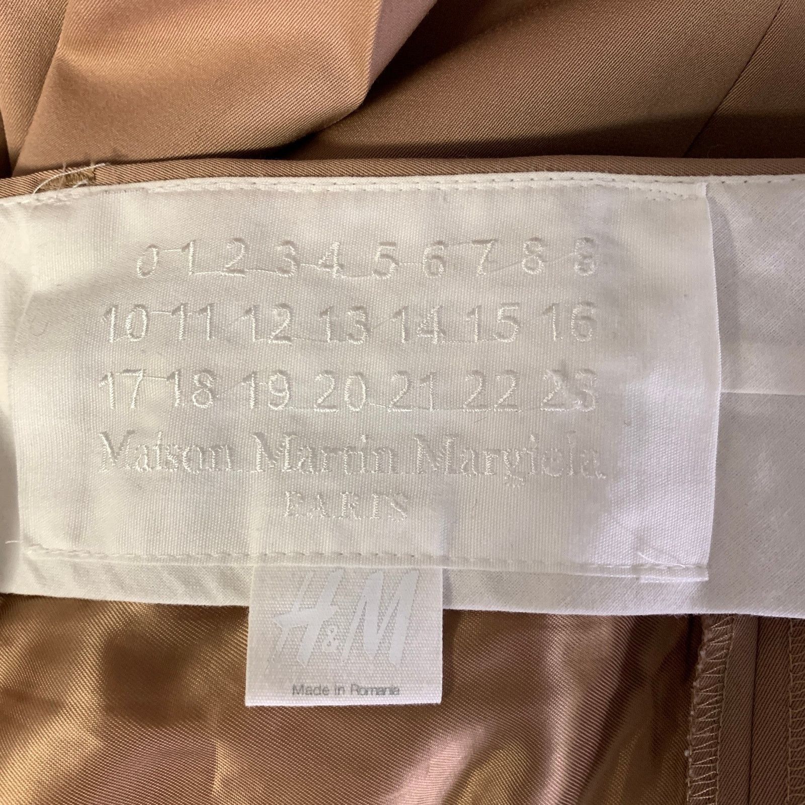 H&M H & M MARGIELA Size 40 Camel Wool Notch Lapel Suit Size 40R - 9 Thumbnail