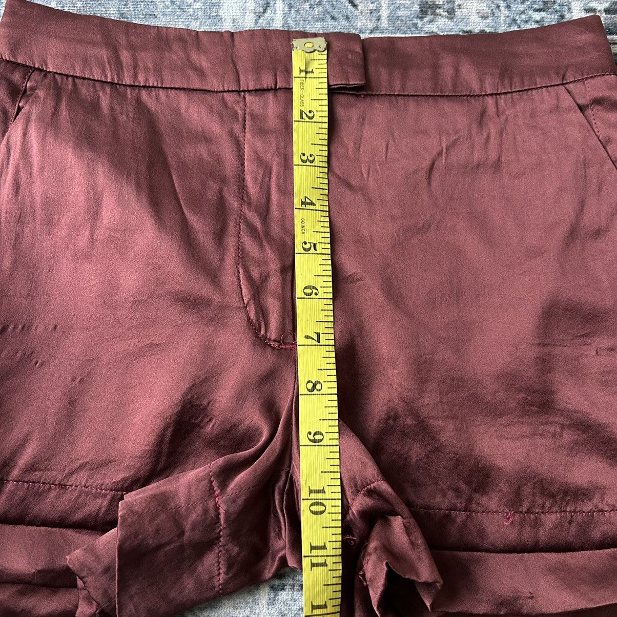 Alexander McQueen Alexander Mqueen Maroon Shorts Pants Size 27" / US 4 / IT 40 - 22 Thumbnail