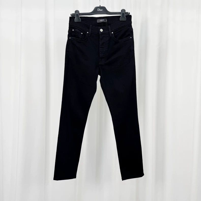 Authentic Black 517 Western Bootcut Denim Pants in Outdoor Gothic Grunge Style by Levi's Jeans Size 33x34 A2