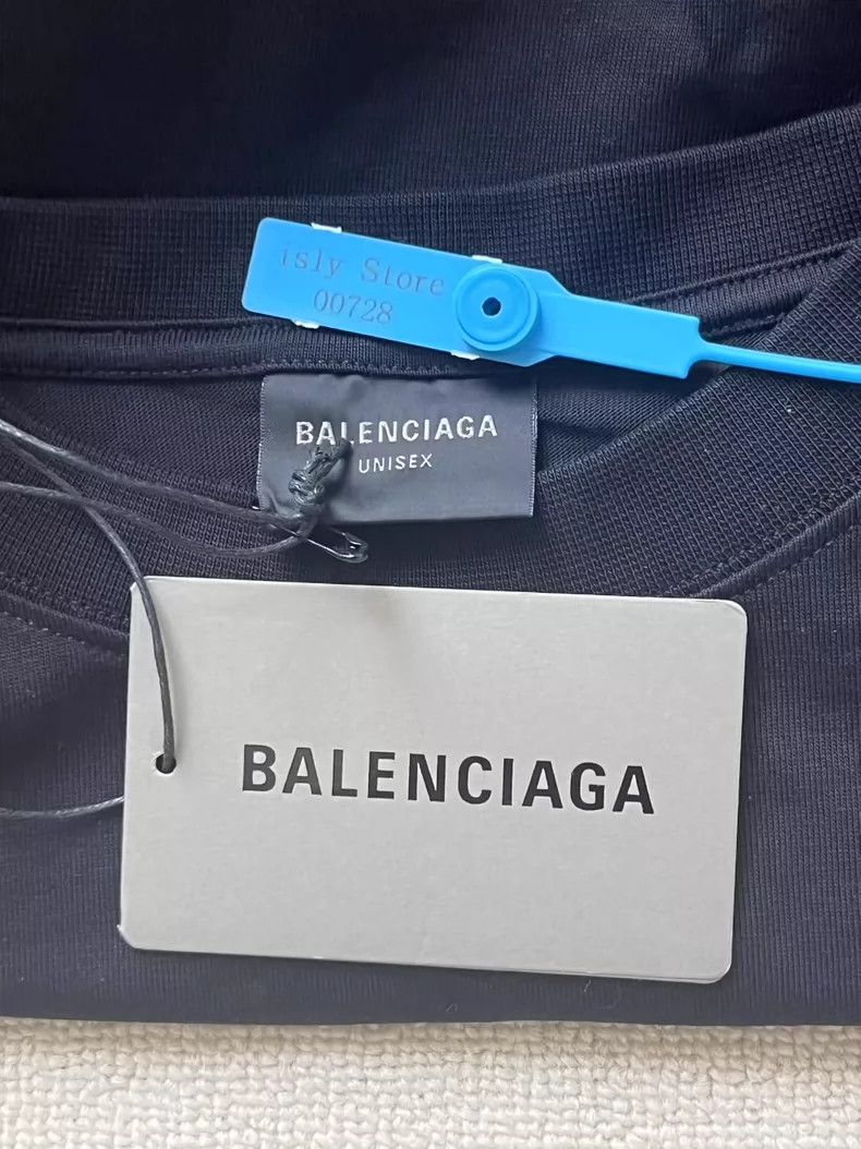 Balenciaga Balenciaga Solid logo print shaded crew neck short sleeve Size US L / EU 52-54 / 3 - 4 Thumbnail