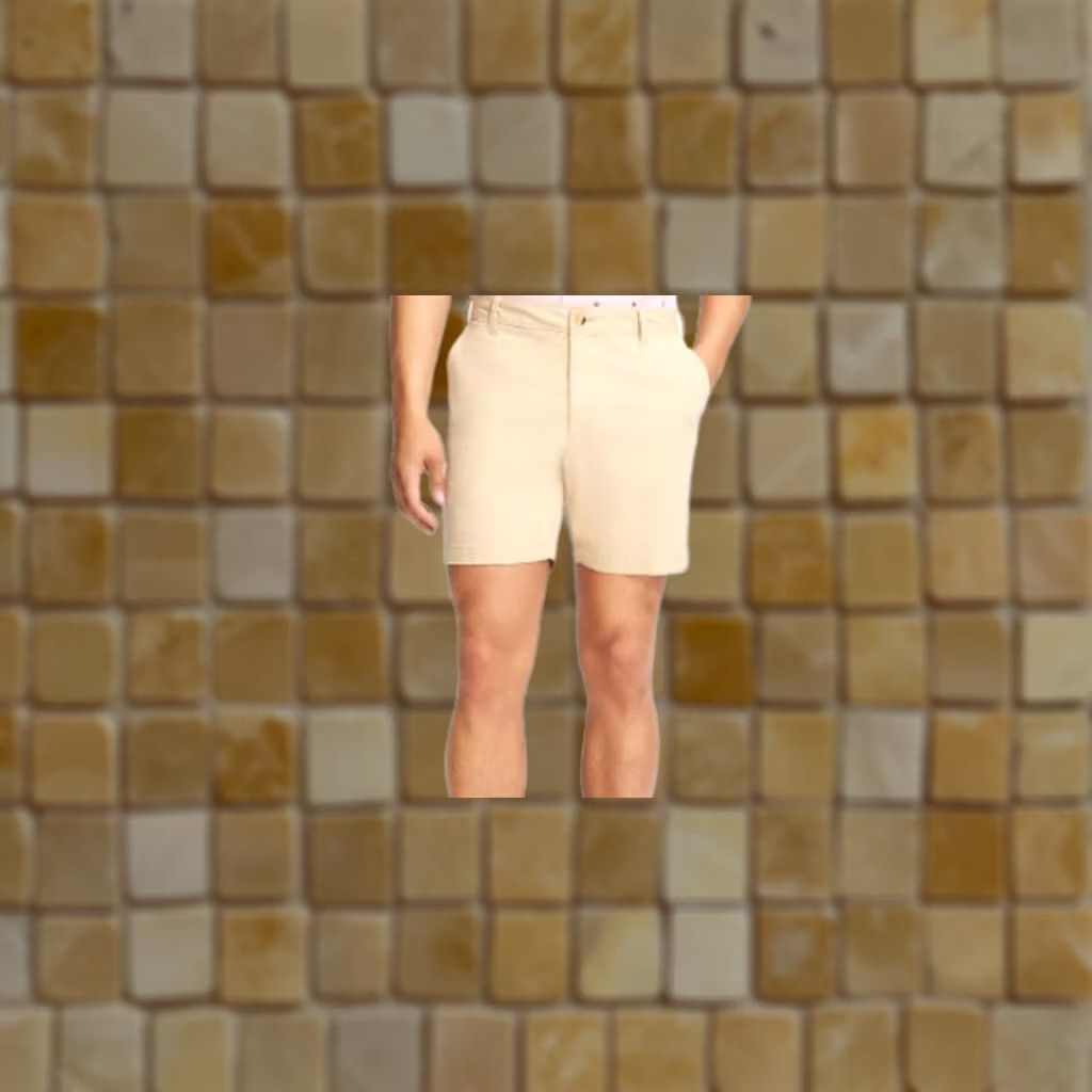 Izod IZOD Shorts Men's Size 42 Pale Khaki 7 IN INSEAM Saltwater Flat Front Chino Casual Size US 42 / EU 58 - 1 Preview
