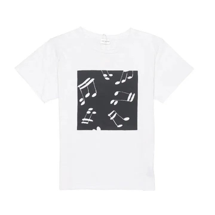 Saint Laurent Paris Yves Saint Laurent Printed Short Sleeve T-Shirt-2507 Size US M / EU 48-50 / 2 - 7 Thumbnail
