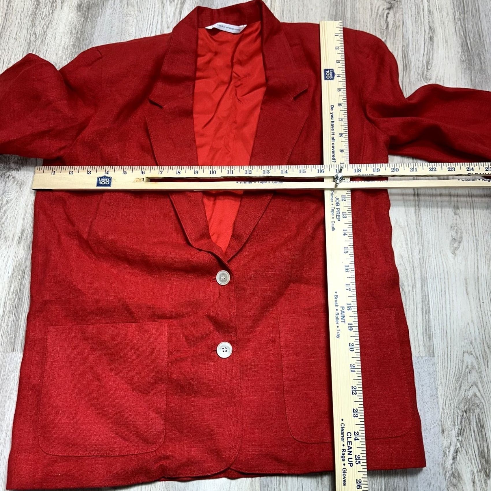 Talbots Talbots Blazer Shirt? Red 6P Petite Single-Breasted Two-Button Lined Jacket Womens Clothing Size M / US 6-8 / IT 42-44 - 2 Thumbnail