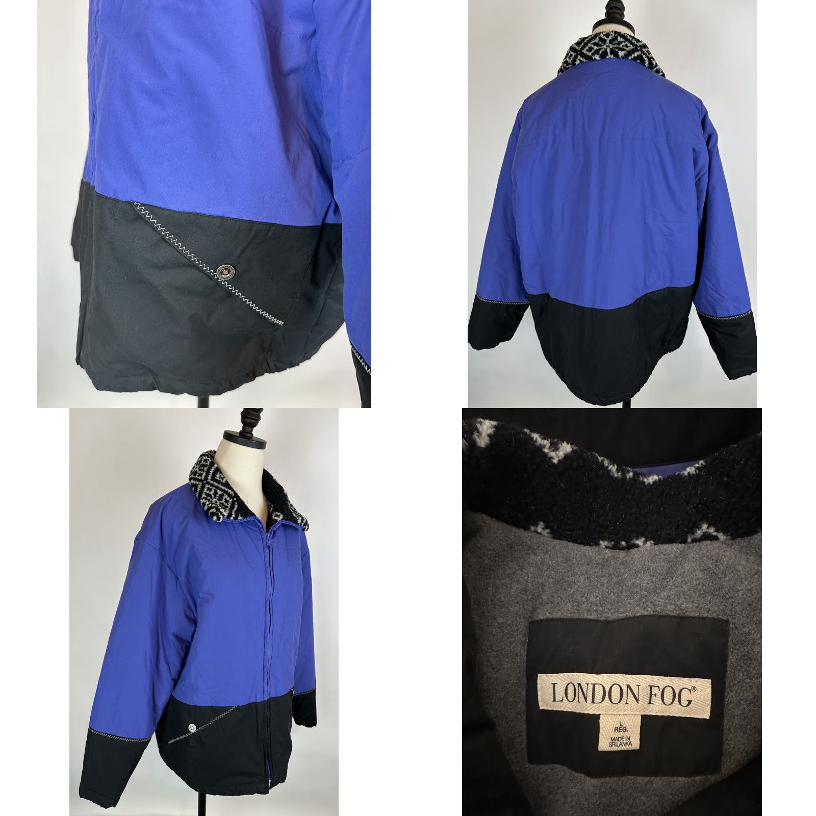 London Fog VINTAGE London Fog Parka Jacket WOMENS L Blue Size L / US 10 / IT 46 - 8 Thumbnail