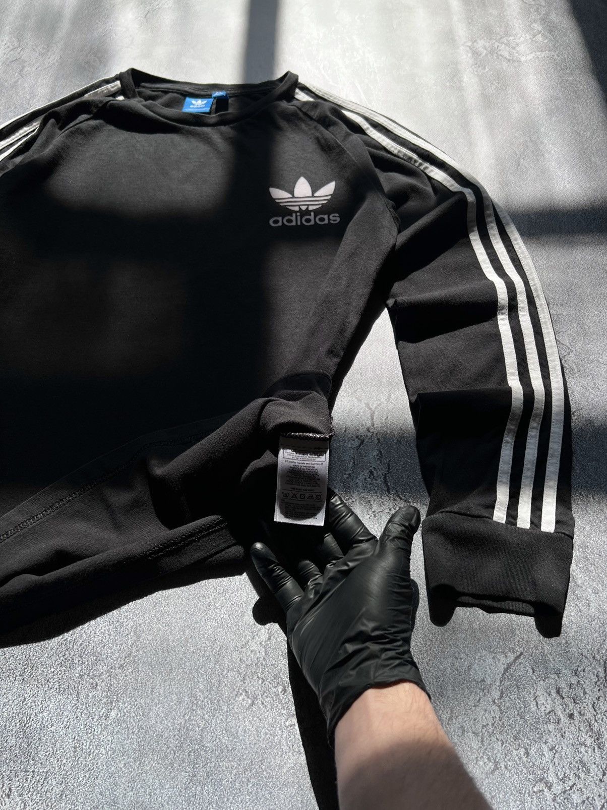 Adidas Vintage Adidas Long Sleeve Side Stripe Lampas Big Logo M Size US M / EU 48-50 / 2 - 8 Thumbnail