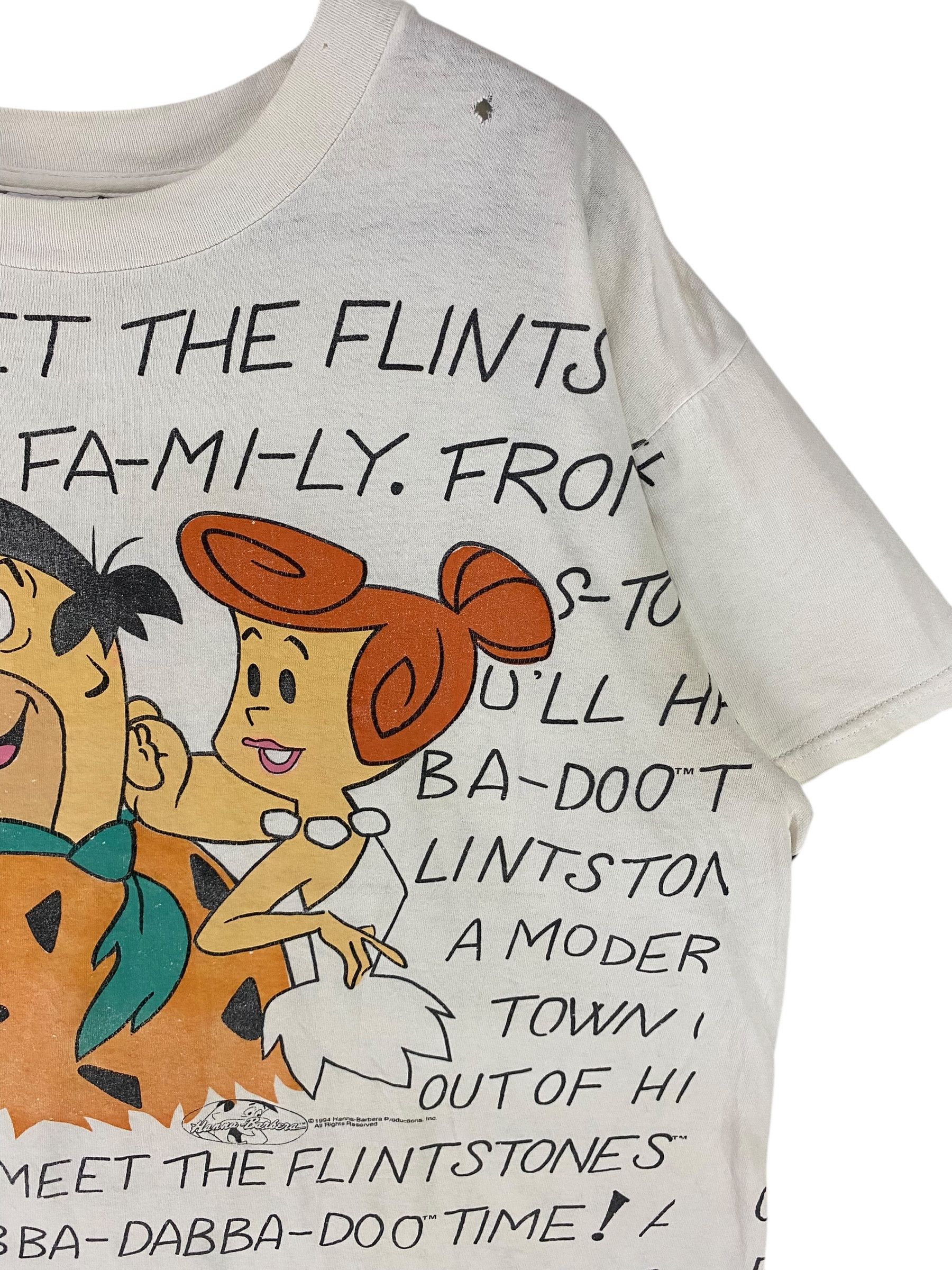 Cartoon Network × Vintage 90s The flintstones allover print shirt Size US XL / EU 56 / 4 - 3 Thumbnail