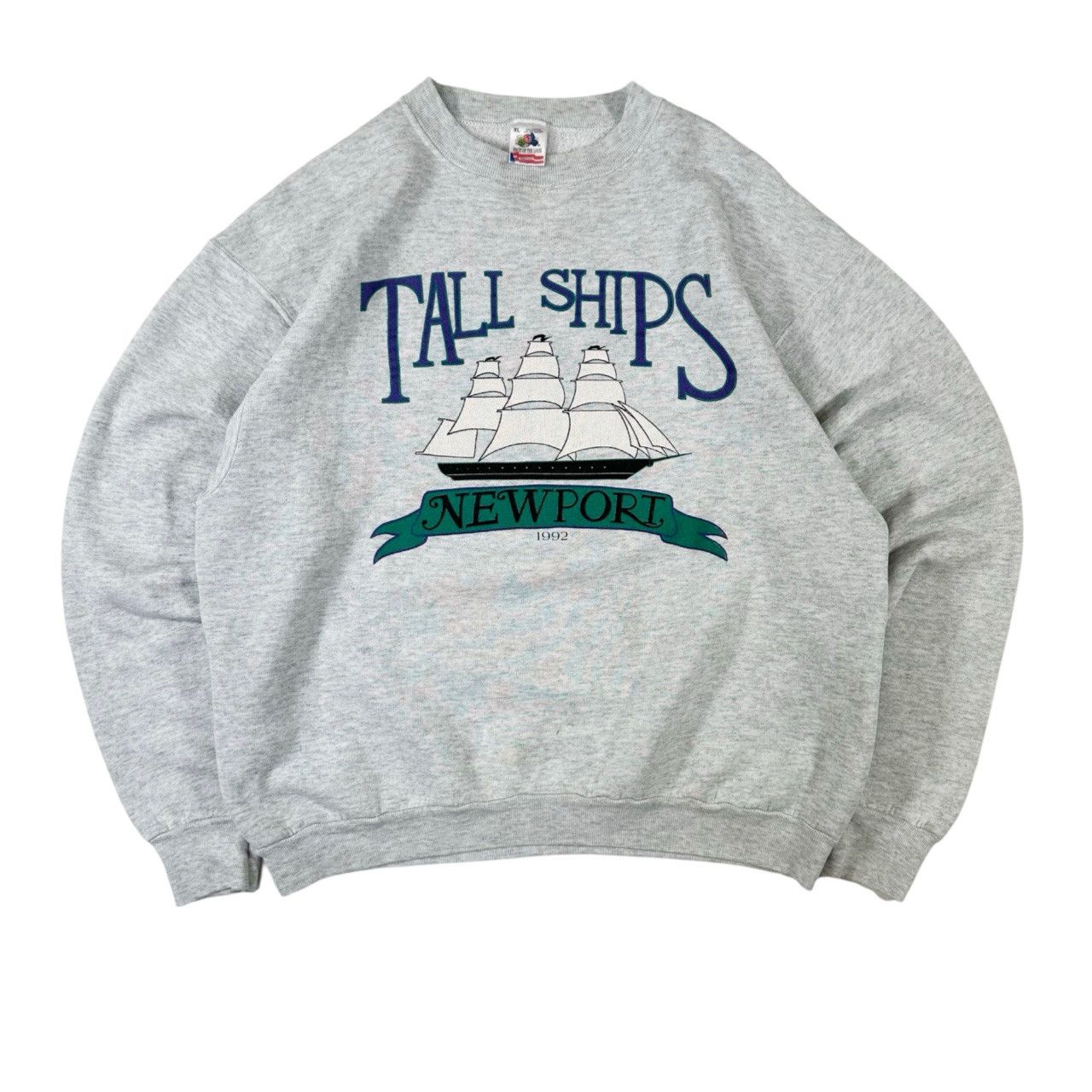 Vintage Vintage 90s Tall Ships Newport Heavy Graphic Sweater Size US XL / EU 56 / 4 - 1 Thumbnail