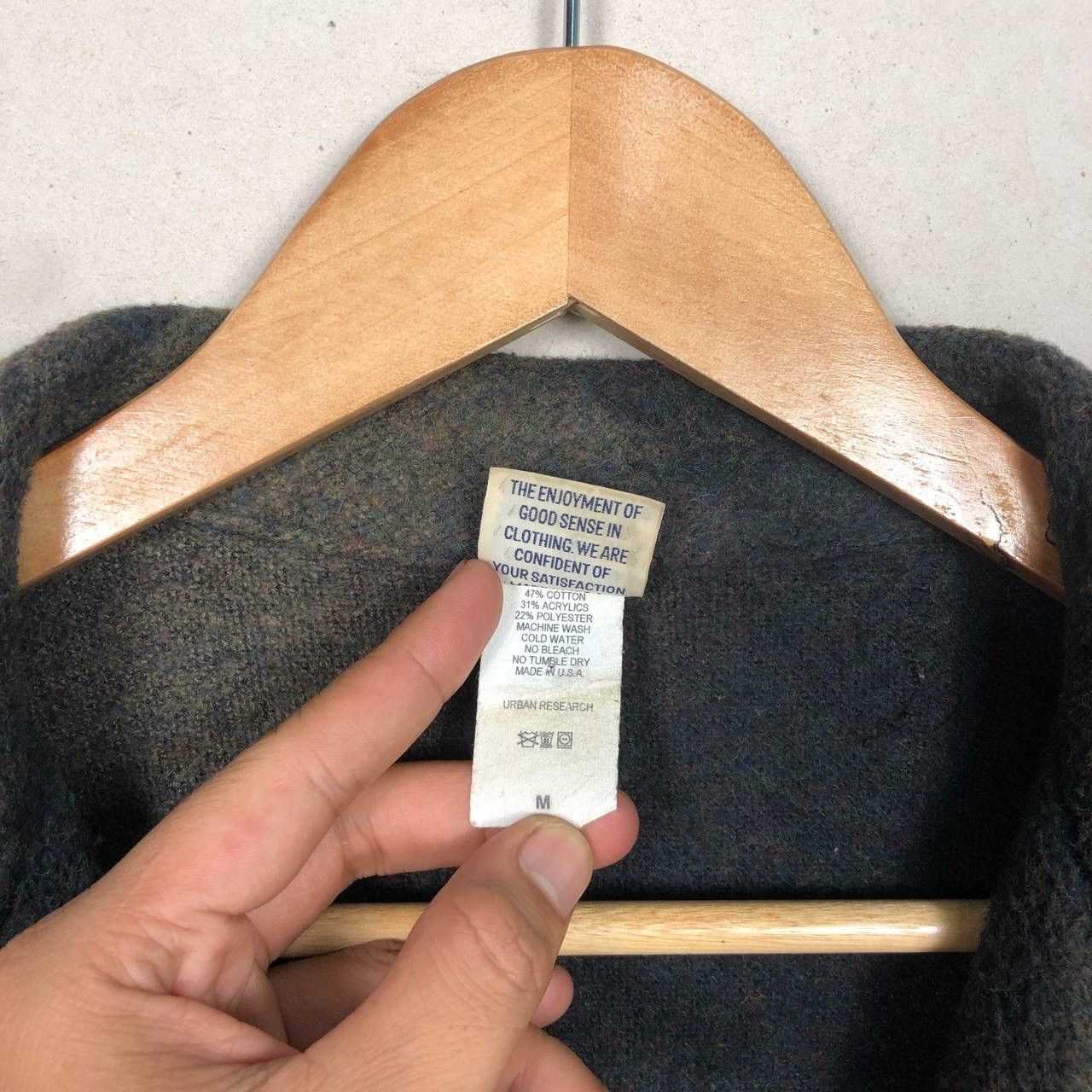 URBAN RESEARCH DOORS 2000s Urban Research Japanese Wool Jacket Faded Style Hype Size US M / EU 48-50 / 2 - 9 Thumbnail