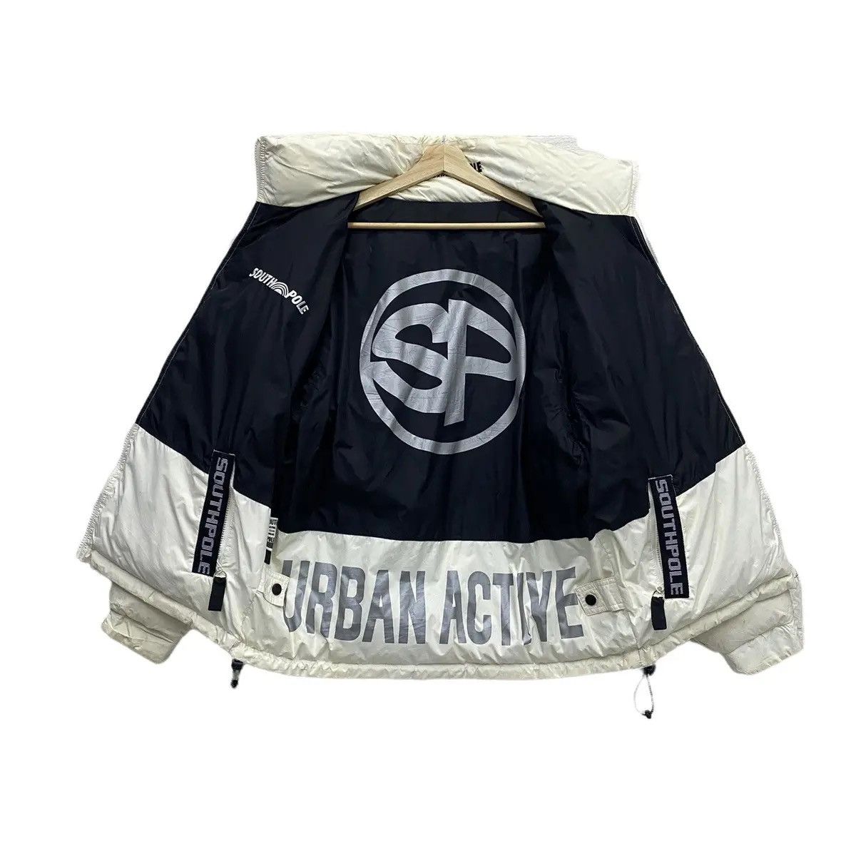 JNCO 🔥SOUTHPOLE PUFFER GOOSE DOWN REVERSIBLE BOMBER JACKET Size US L / EU 52-54 / 3 - 3 Thumbnail