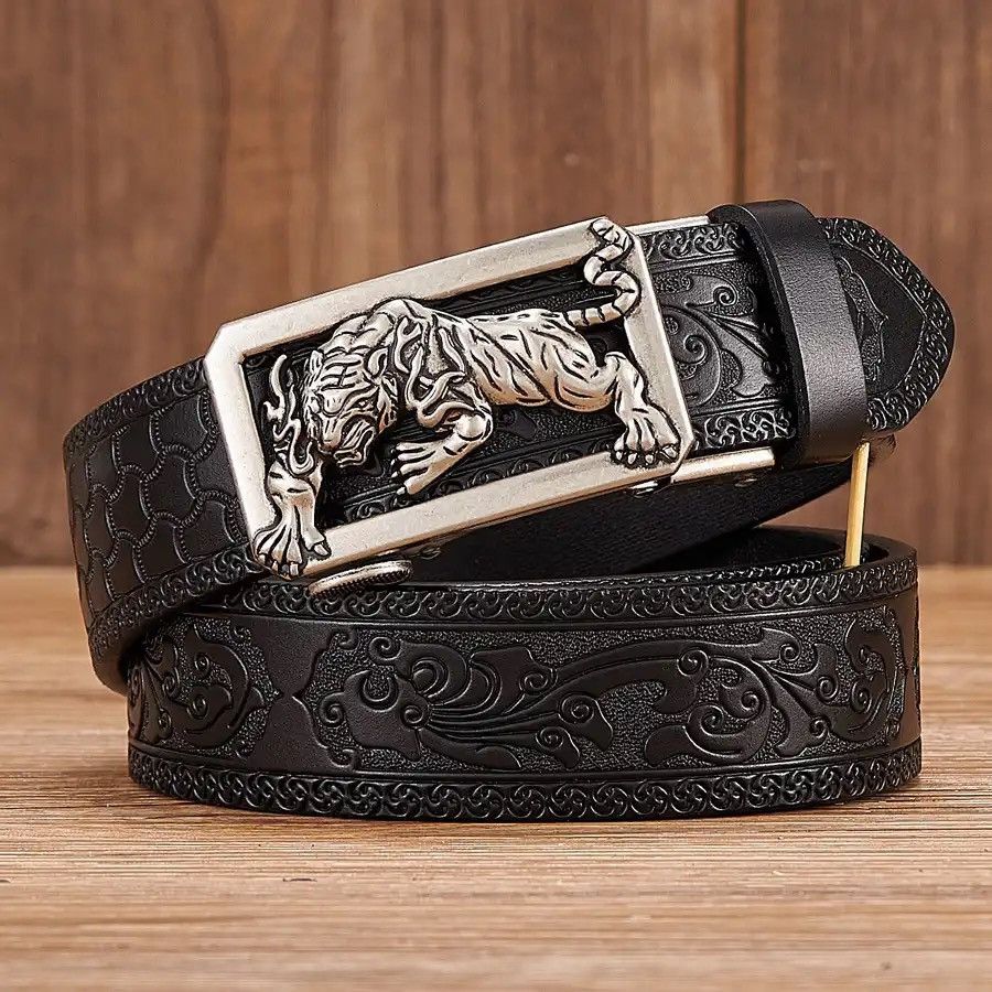 Japanese Brand × Leather Tiger Buckle Belt Size ONE SIZE - 1 Thumbnail