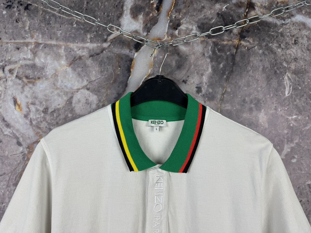 Kenzo Kenzo Paris Men’s Polo Shirt White Multicolor Collar Size L Size US L / EU 52-54 / 3 - 2 Thumbnail